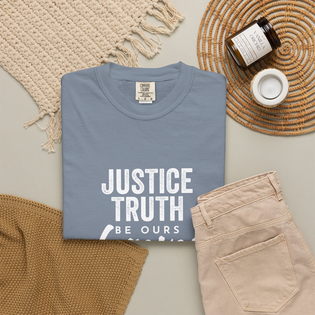 Jamaica Love T-Shirt — "Justice, Truth Be Ours Forever" Graphic Tee