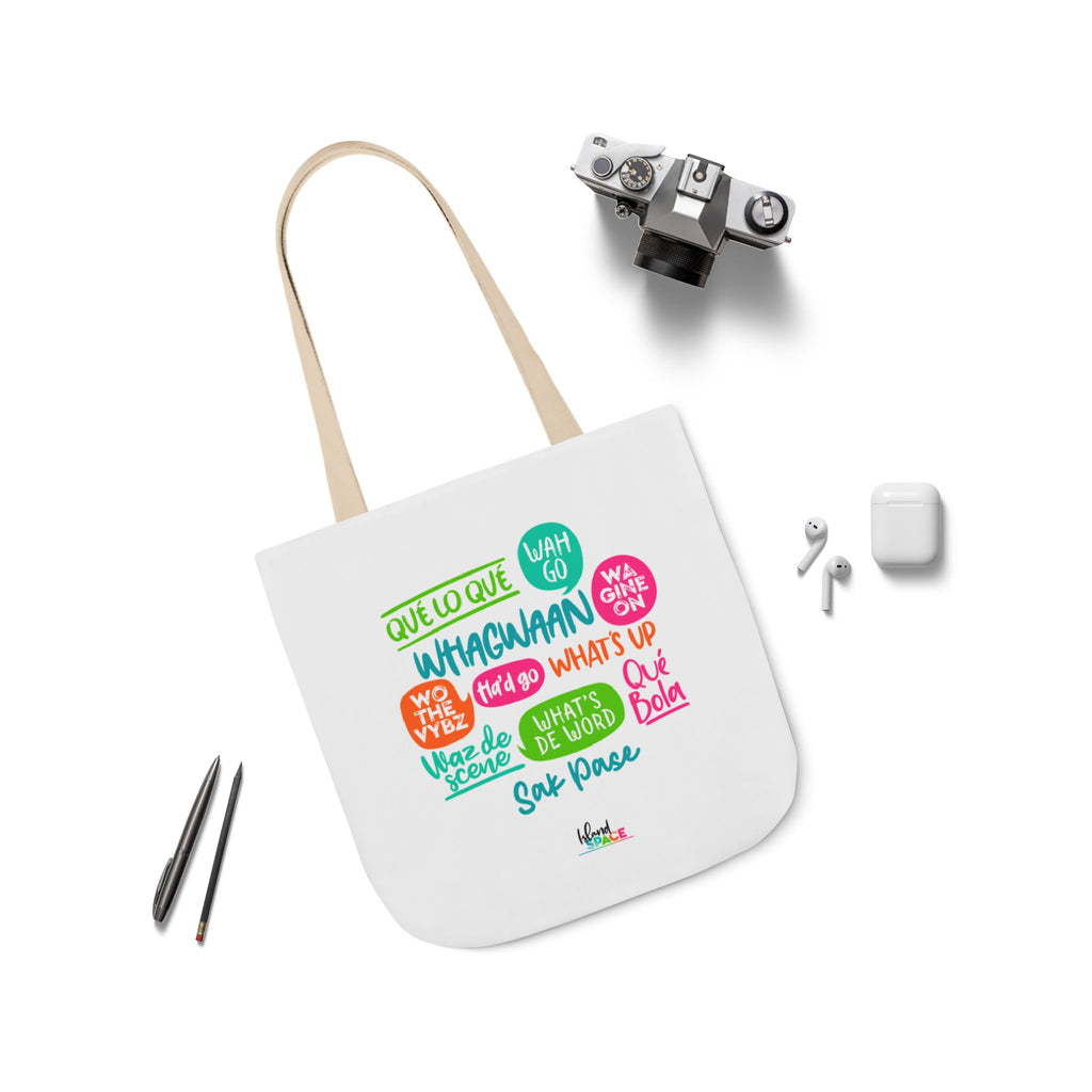 What's Up Colorful Speech Bubble Canvas Tote