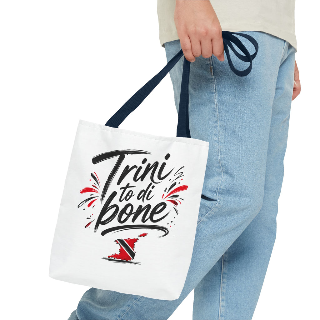 Trini To Di Bone Tote Bag — Trinidad Pride Canvas Shopper