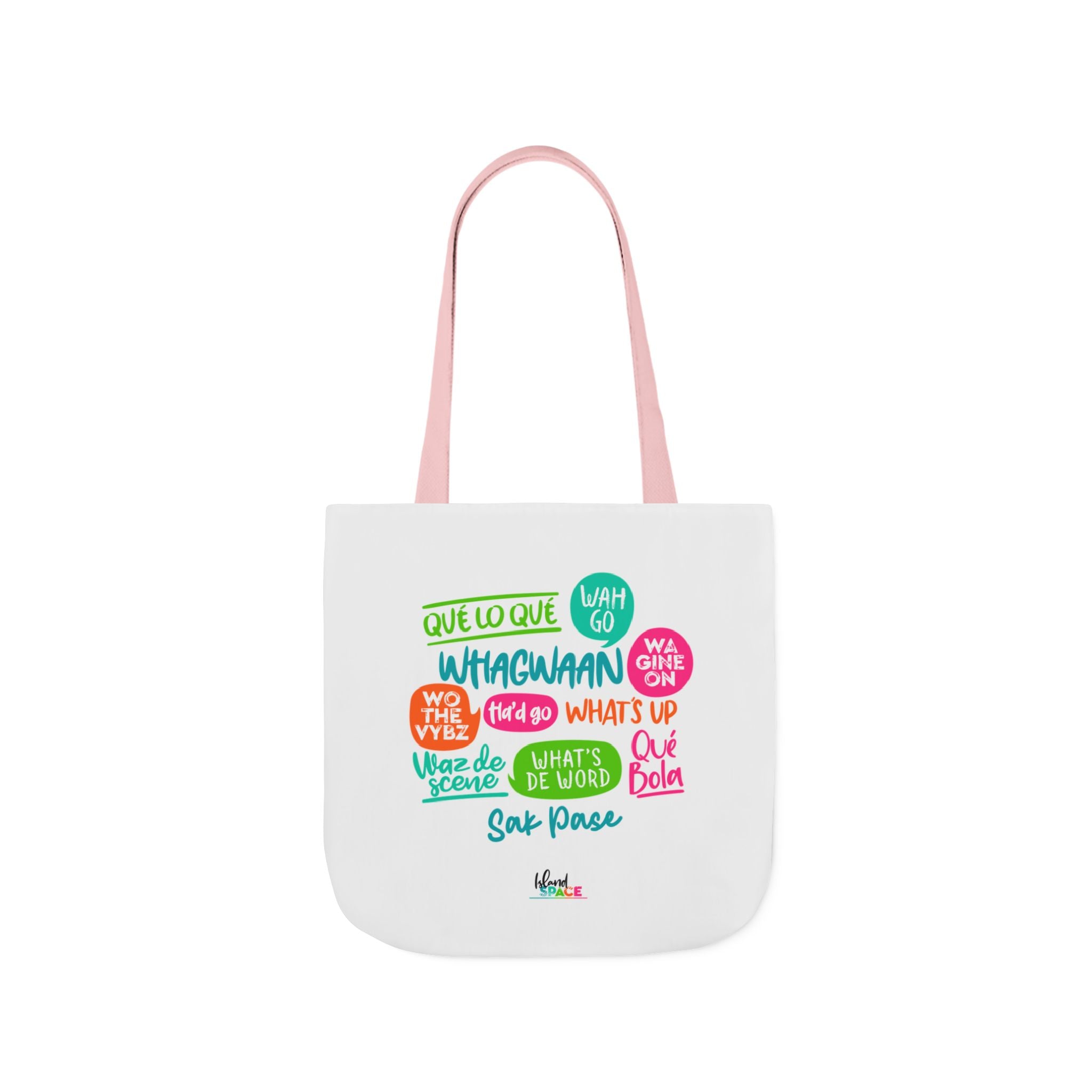 What's Up Colorful Speech Bubble Canvas Tote