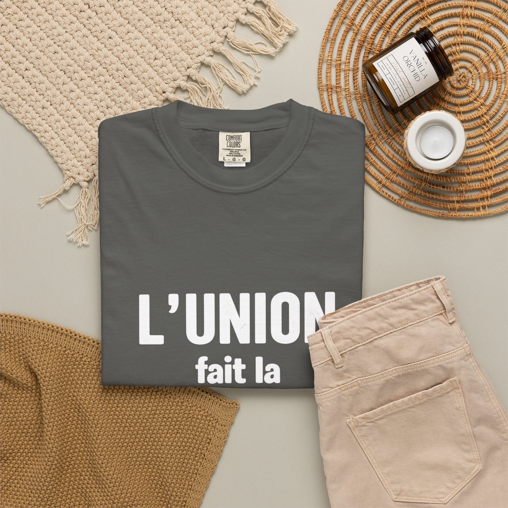 L'Union fait la force T-Shirt — Haitian Unity Graphic Tee