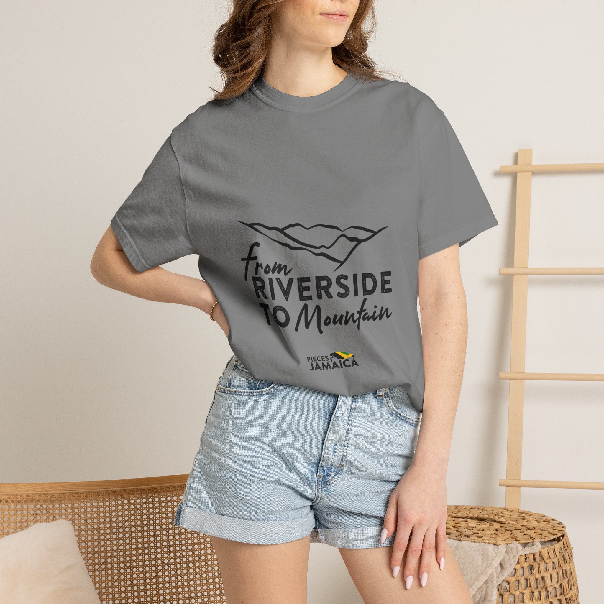 From Riverside to Mountain T-Shirt — Jamaica Travel Adventure Tee