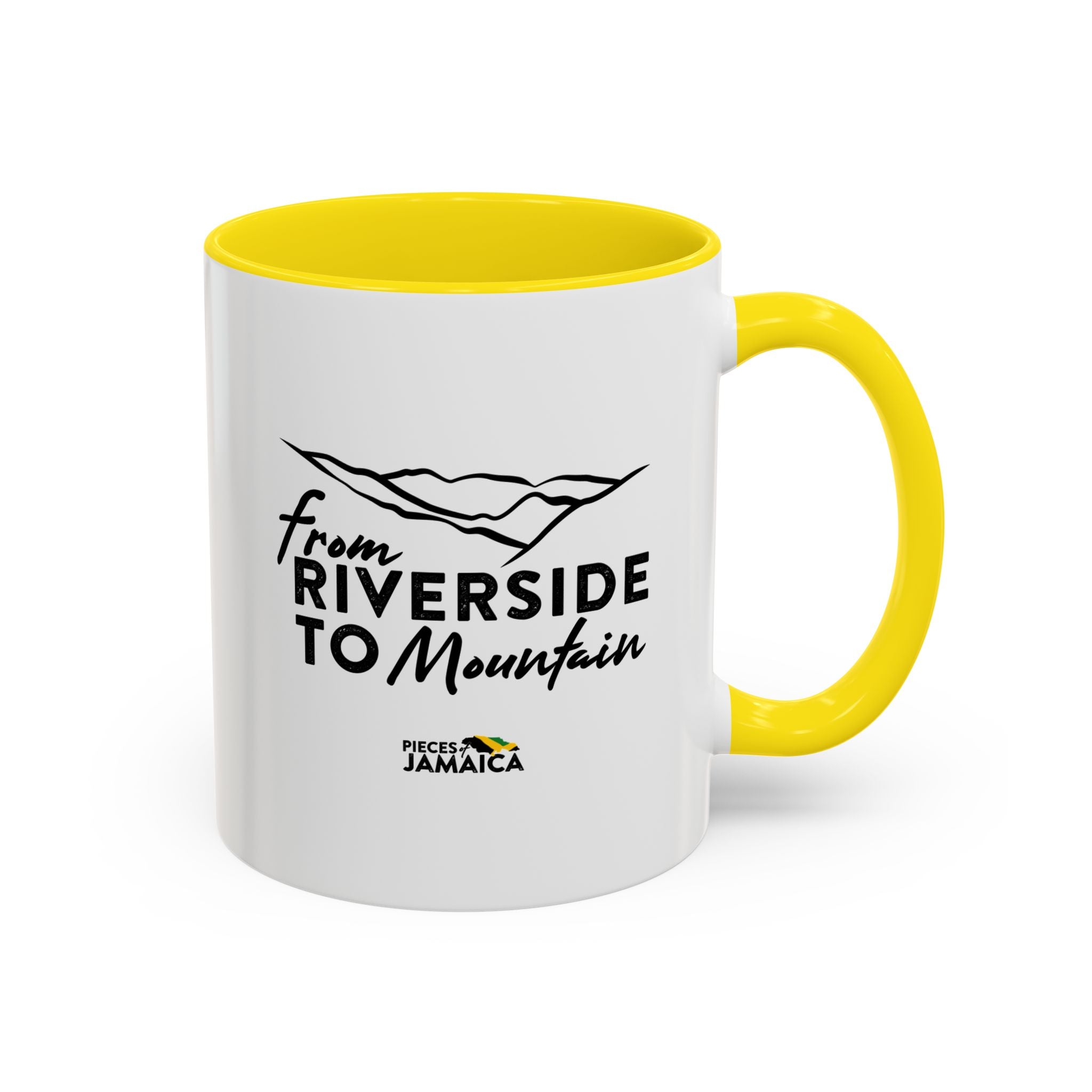 From Riverside to Mountain Accent Coffee Mug — Jamaica Nostalgia, Travel & Nature Gift (11/15oz)