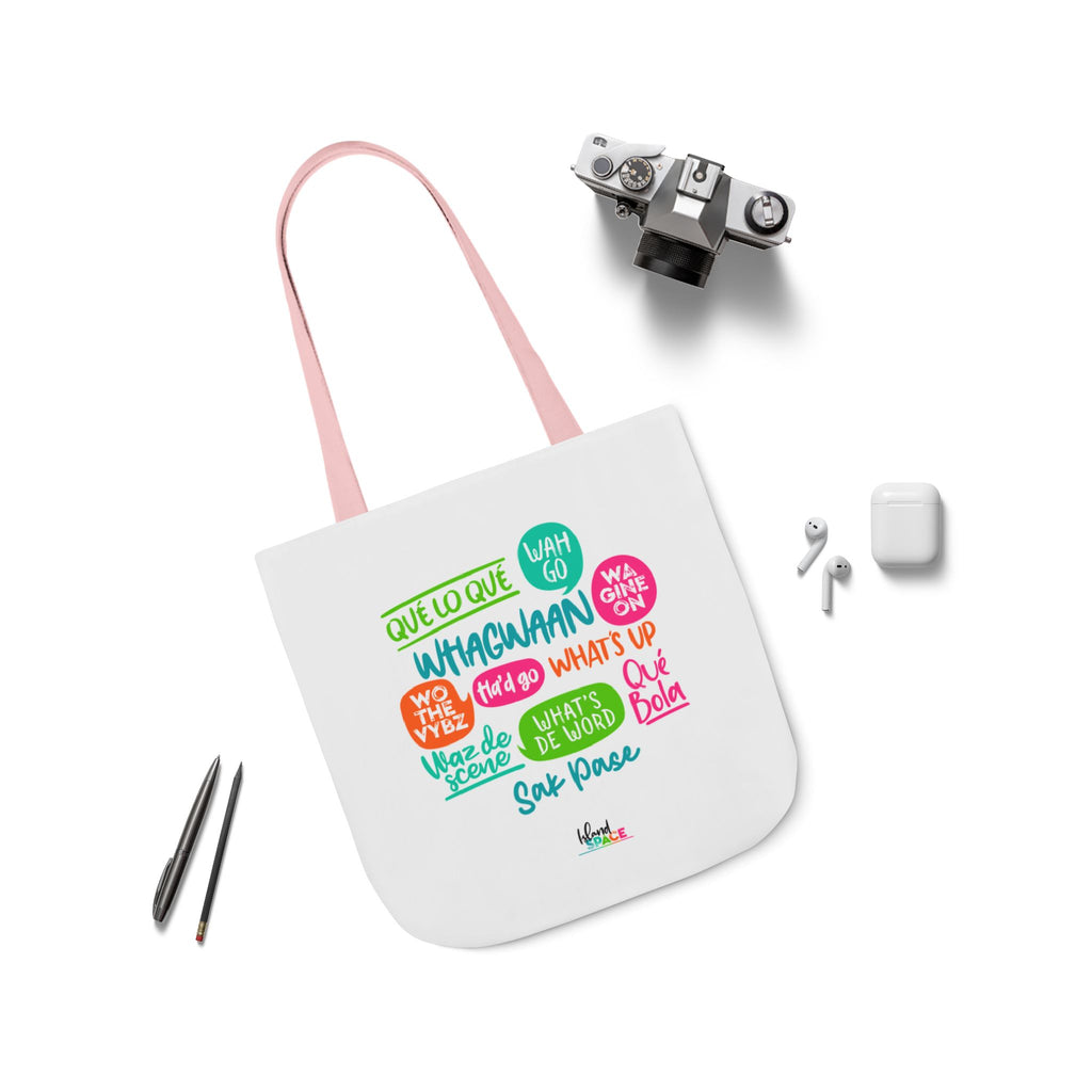 What's Up Colorful Speech Bubble Canvas Tote