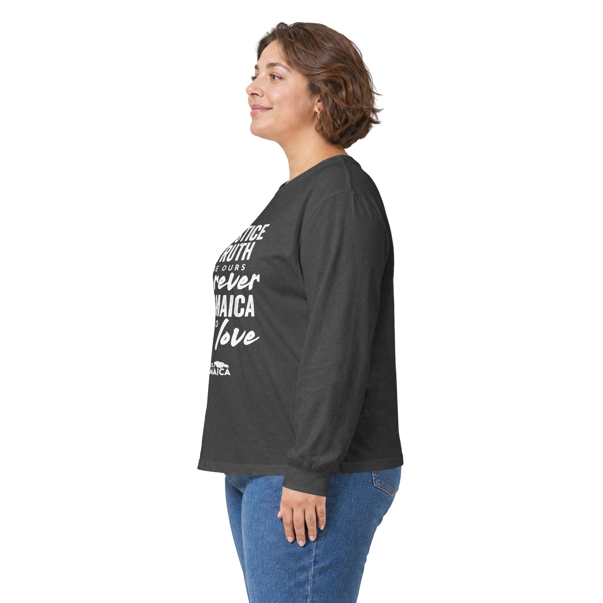 Justice Truth Forever Jamaica Long Sleeve Tee
