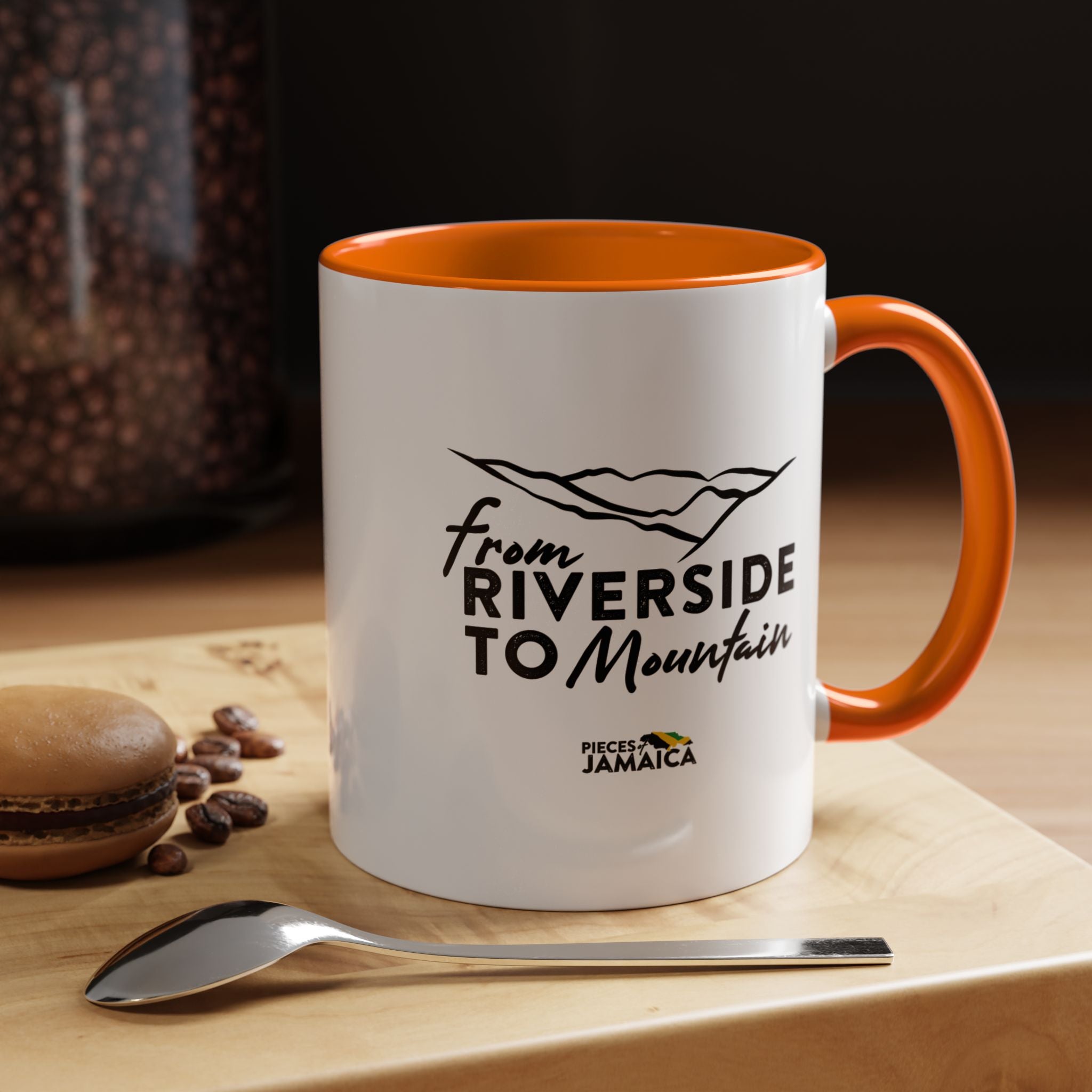 From Riverside to Mountain Accent Coffee Mug — Jamaica Nostalgia, Travel & Nature Gift (11/15oz)
