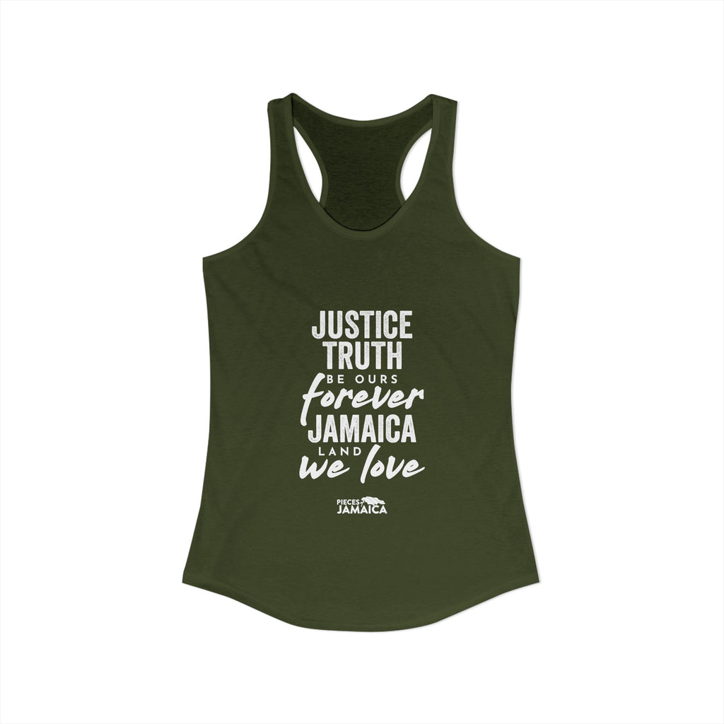Women's Justice Truth Be Ours Forever Racerback Tank