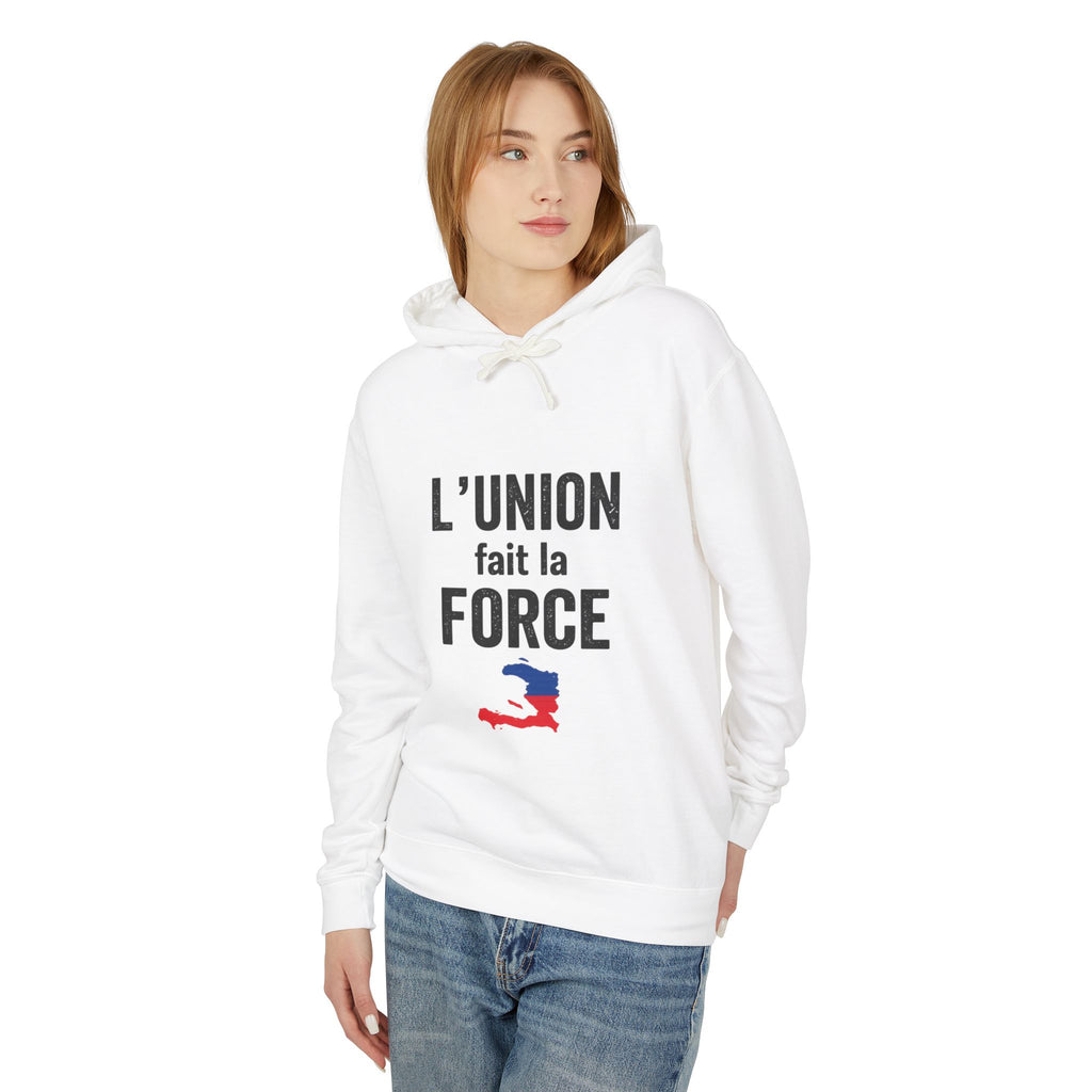 L'Union Fait La Force Hoodie — Haitian Pride Lightweight Pullover