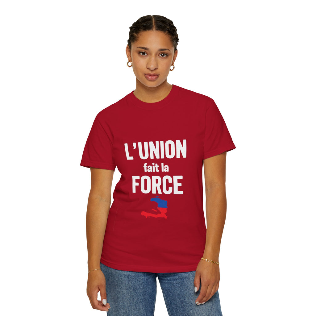 L'Union fait la force T-Shirt — Haitian Unity Graphic Tee