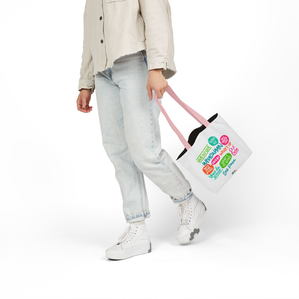 What's Up Colorful Speech Bubble Canvas Tote