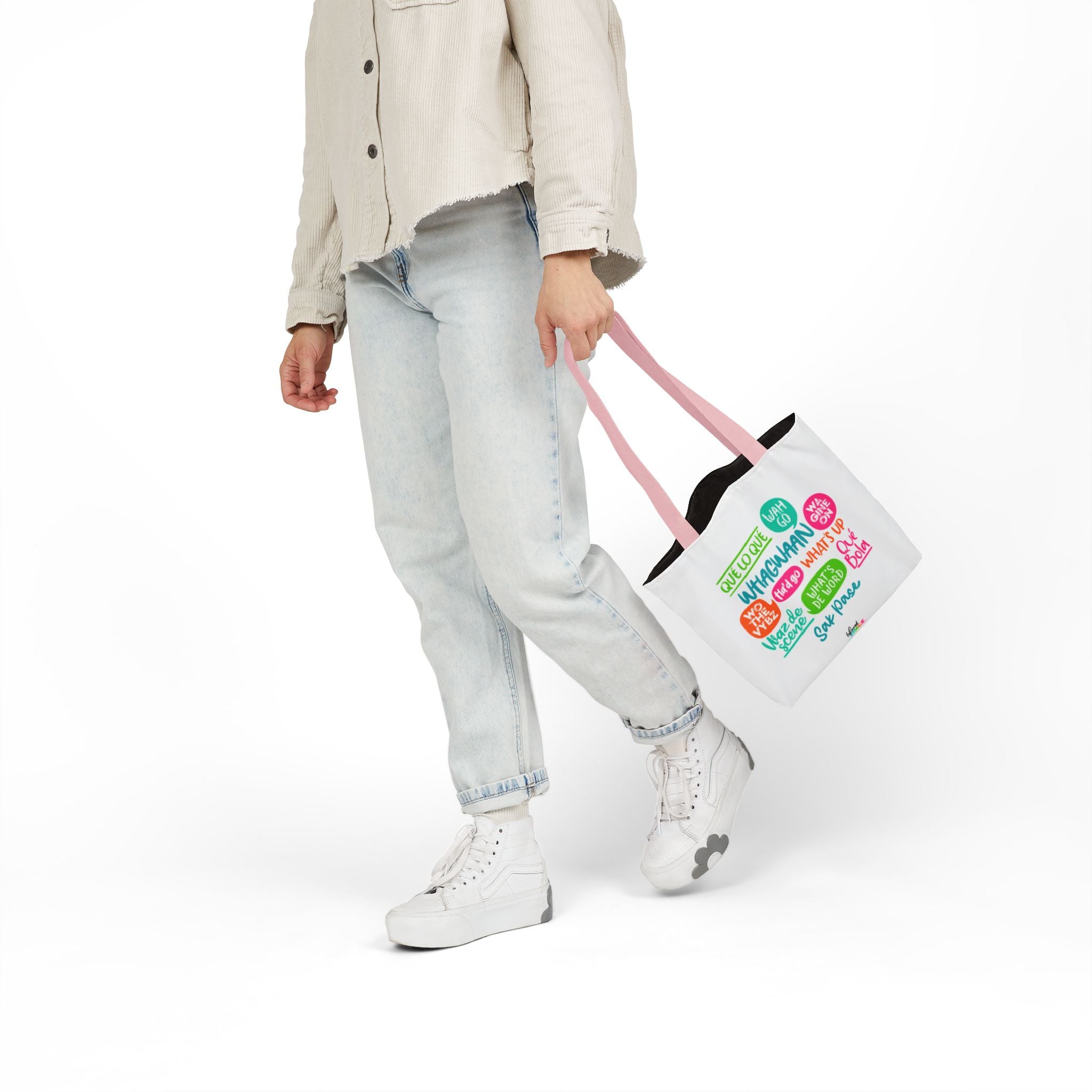 What's Up Colorful Speech Bubble Canvas Tote