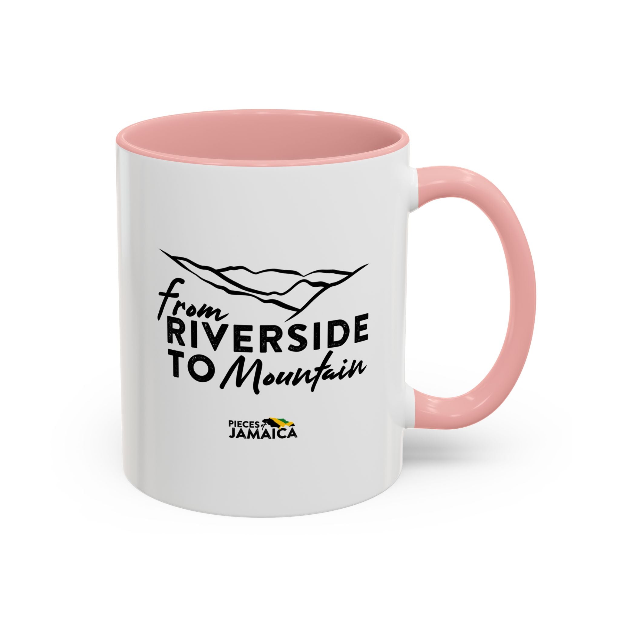 From Riverside to Mountain Accent Coffee Mug — Jamaica Nostalgia, Travel & Nature Gift (11/15oz)