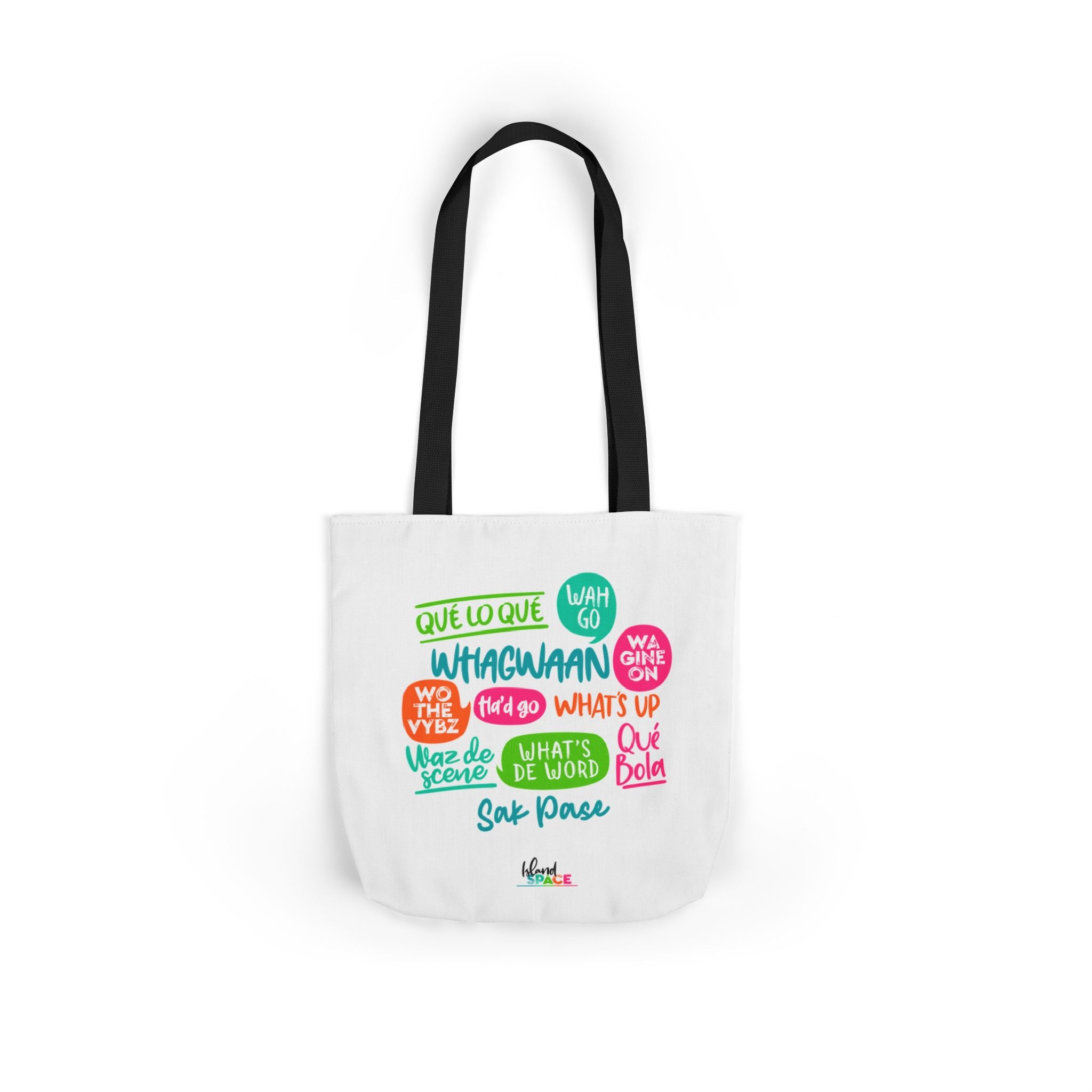 What's Up Colorful Speech Bubble Canvas Tote