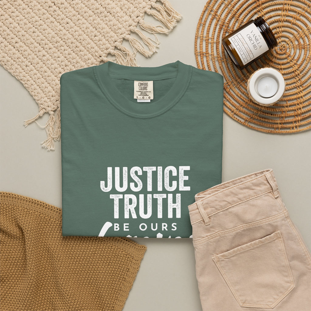 Jamaica Love T-Shirt — "Justice, Truth Be Ours Forever" Graphic Tee
