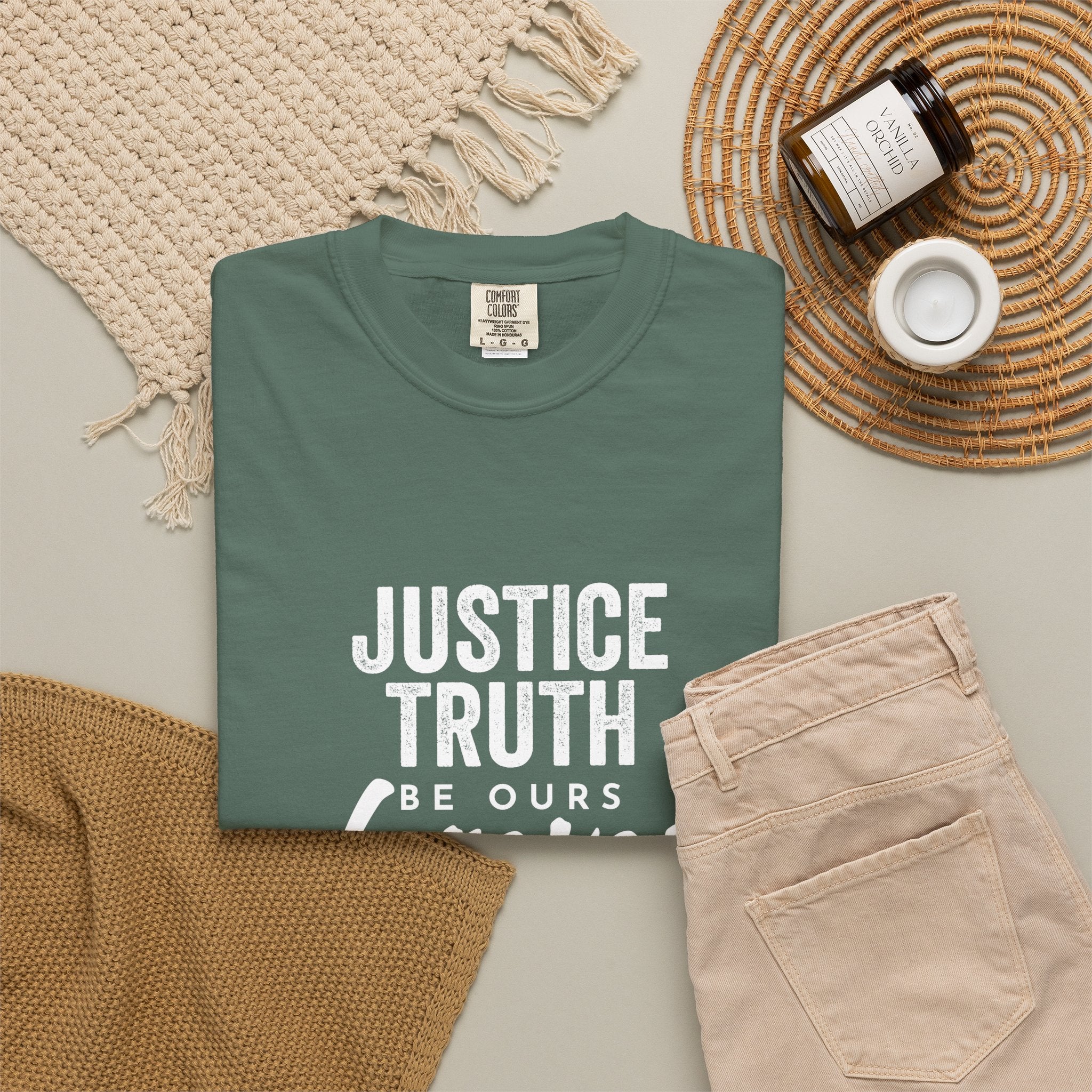 Jamaica Love T-Shirt — "Justice, Truth Be Ours Forever" Graphic Tee