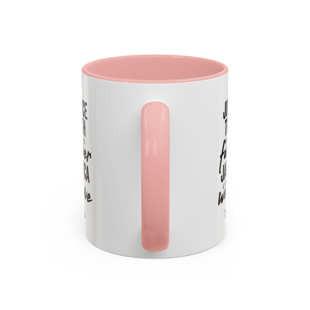 Jamaica 'Justice Truth Be Ours Forever' Accent Coffee Mug
