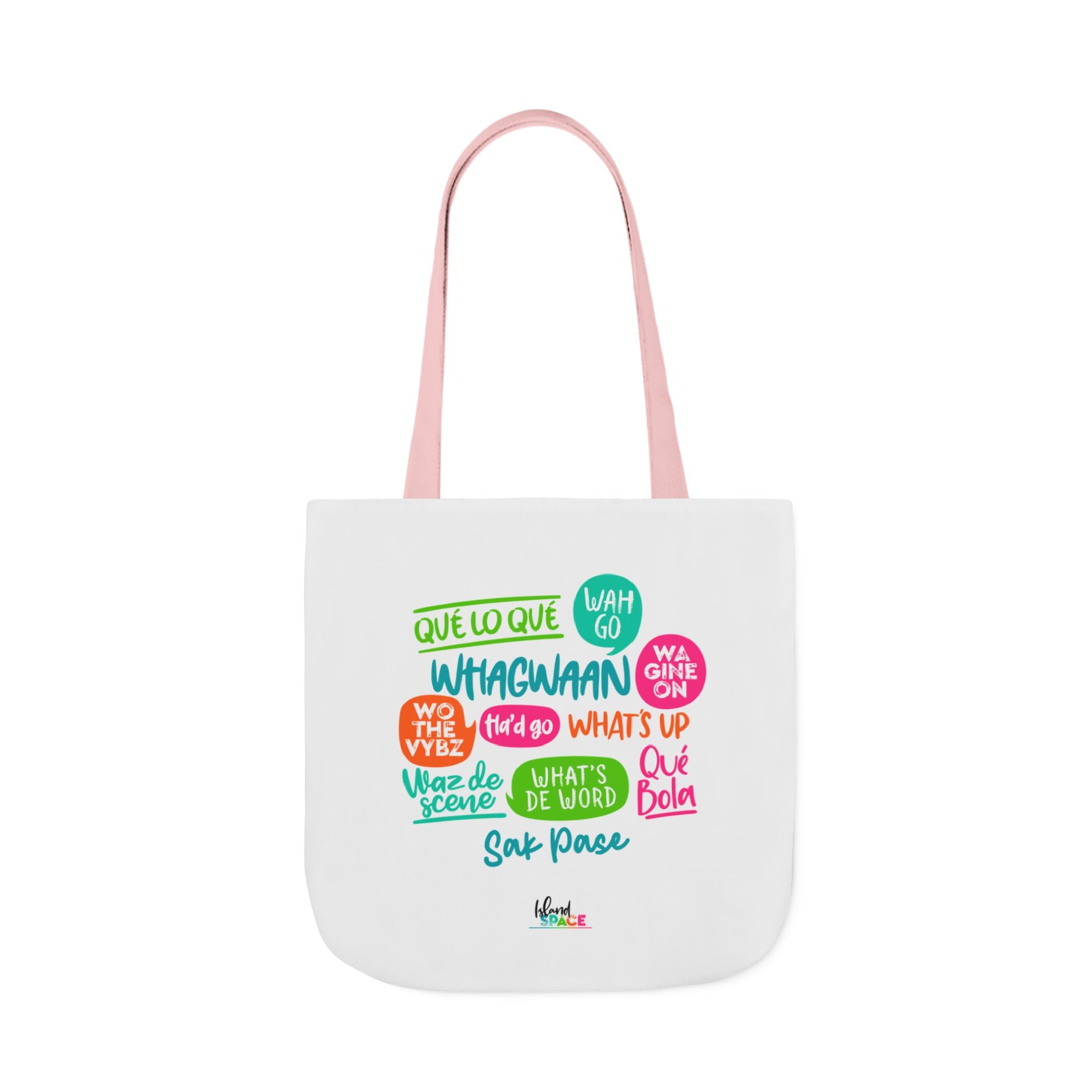 What's Up Colorful Speech Bubble Canvas Tote