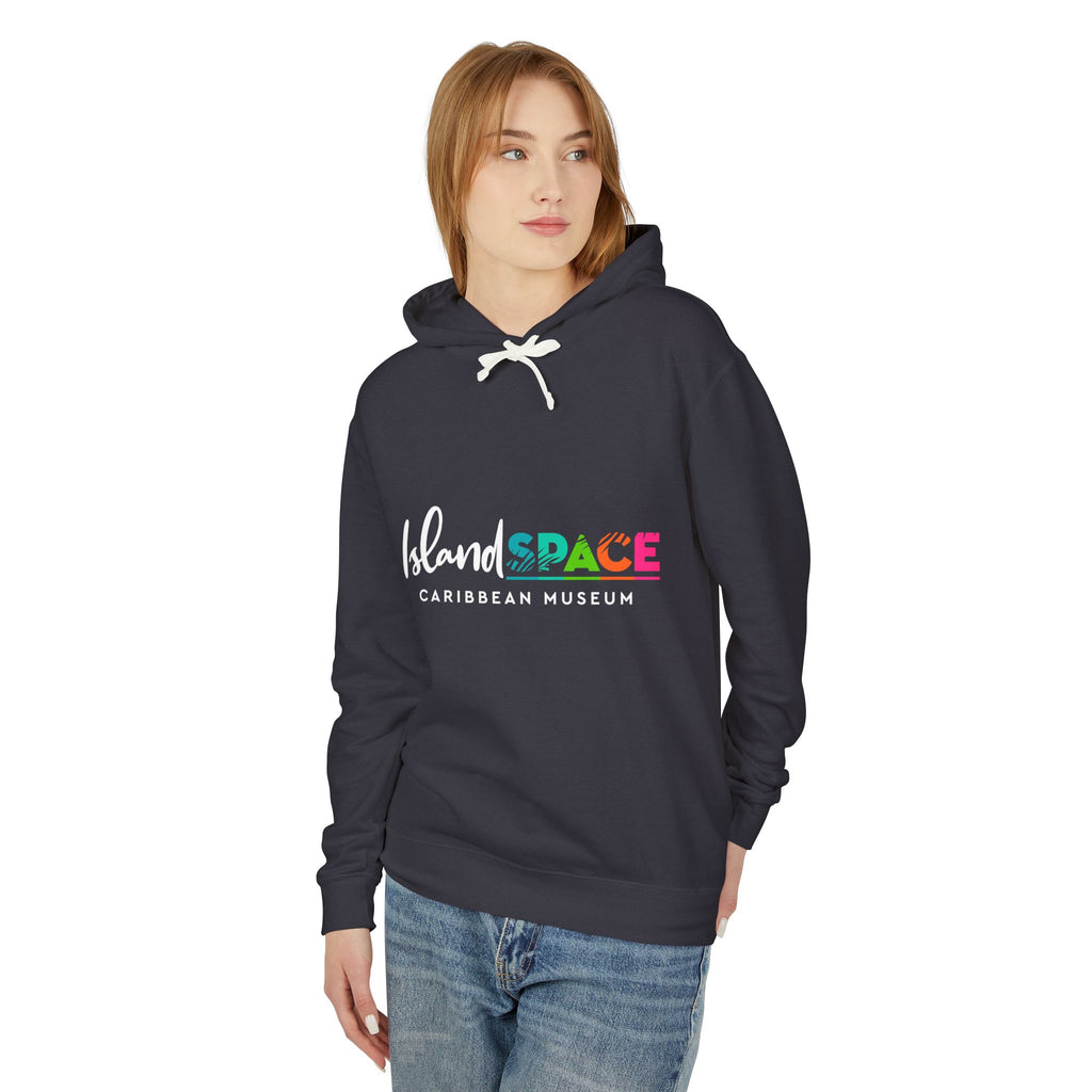 IslandSPACE Caribbean Museum Hoodie — Colorful Logo Lightweight Hooded Sweatshirt