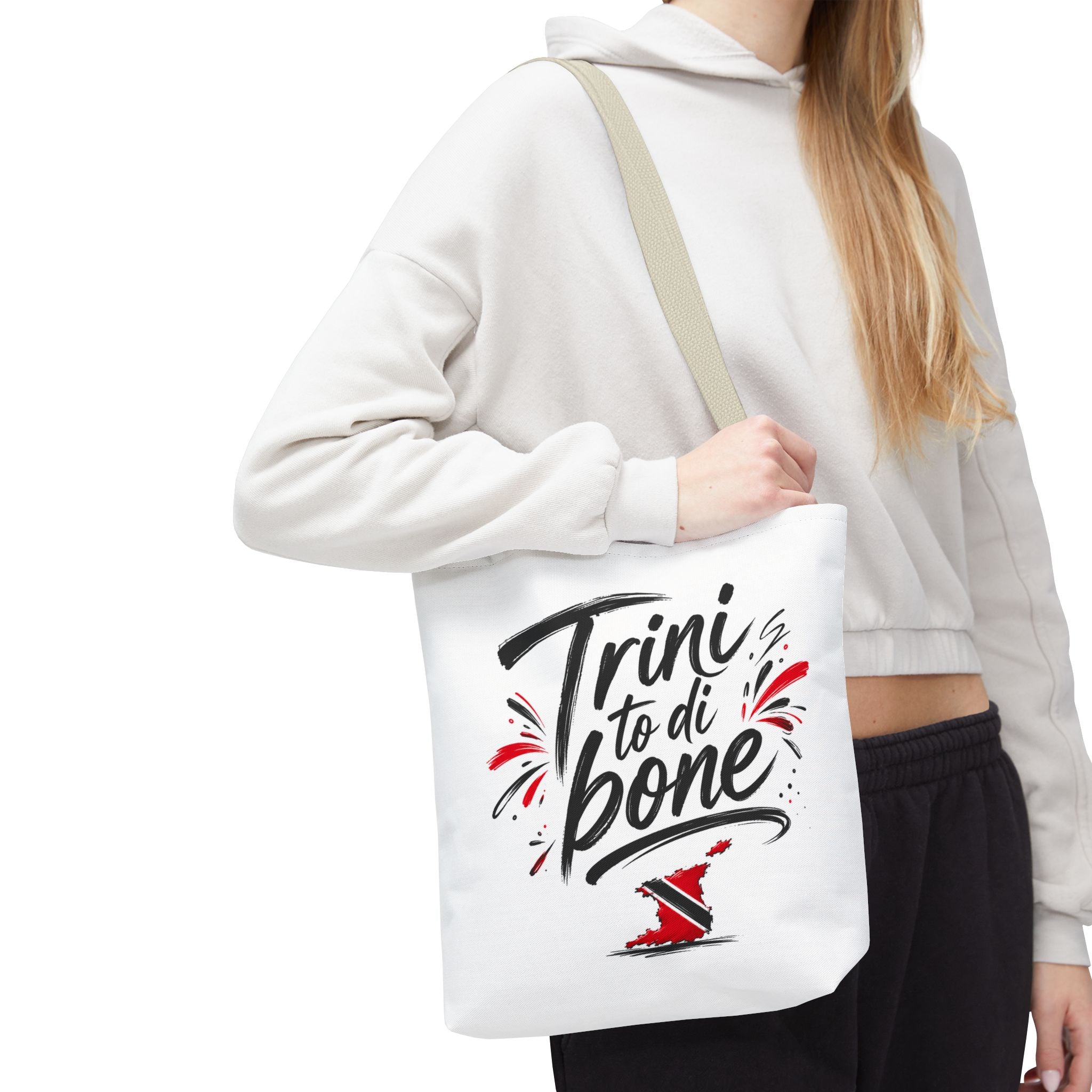Trini To Di Bone Tote Bag — Trinidad Pride Canvas Shopper