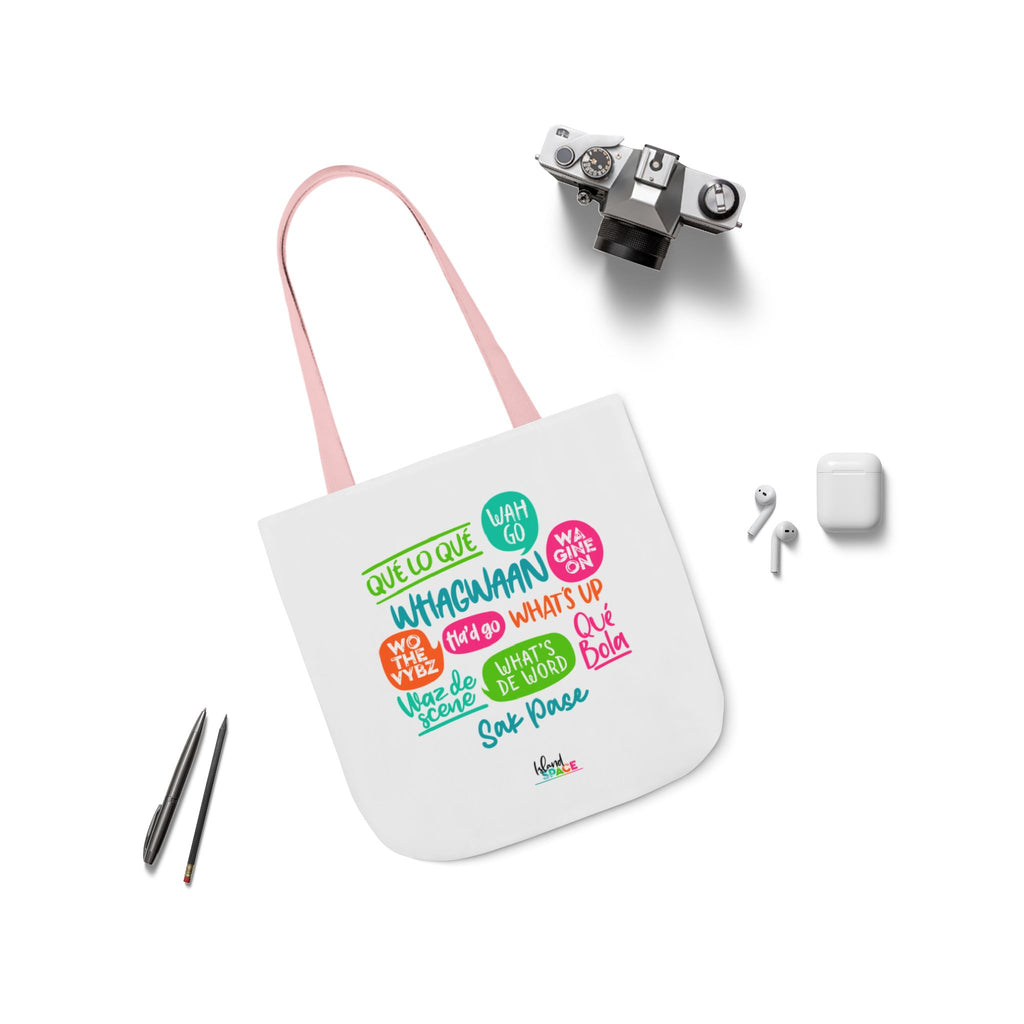 What's Up Colorful Speech Bubble Canvas Tote