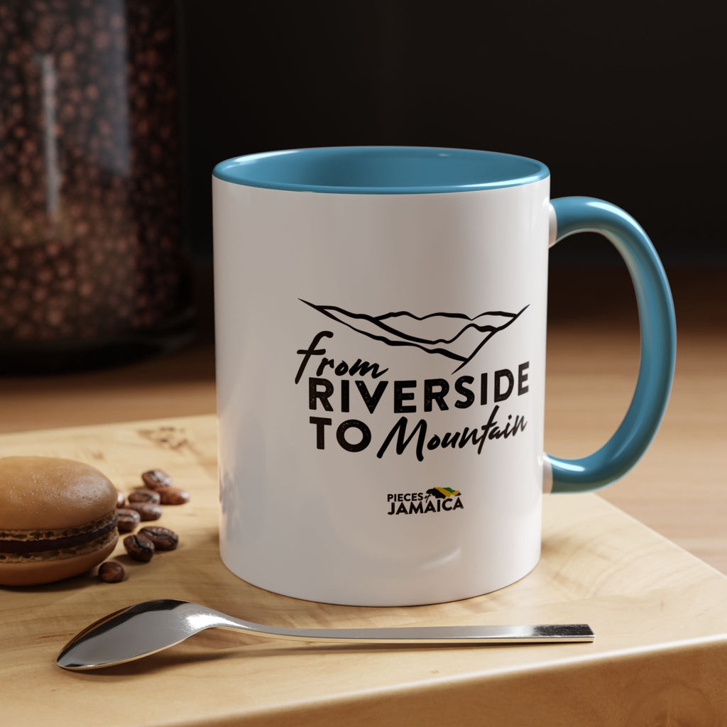 From Riverside to Mountain Accent Coffee Mug — Jamaica Nostalgia, Travel & Nature Gift (11/15oz)