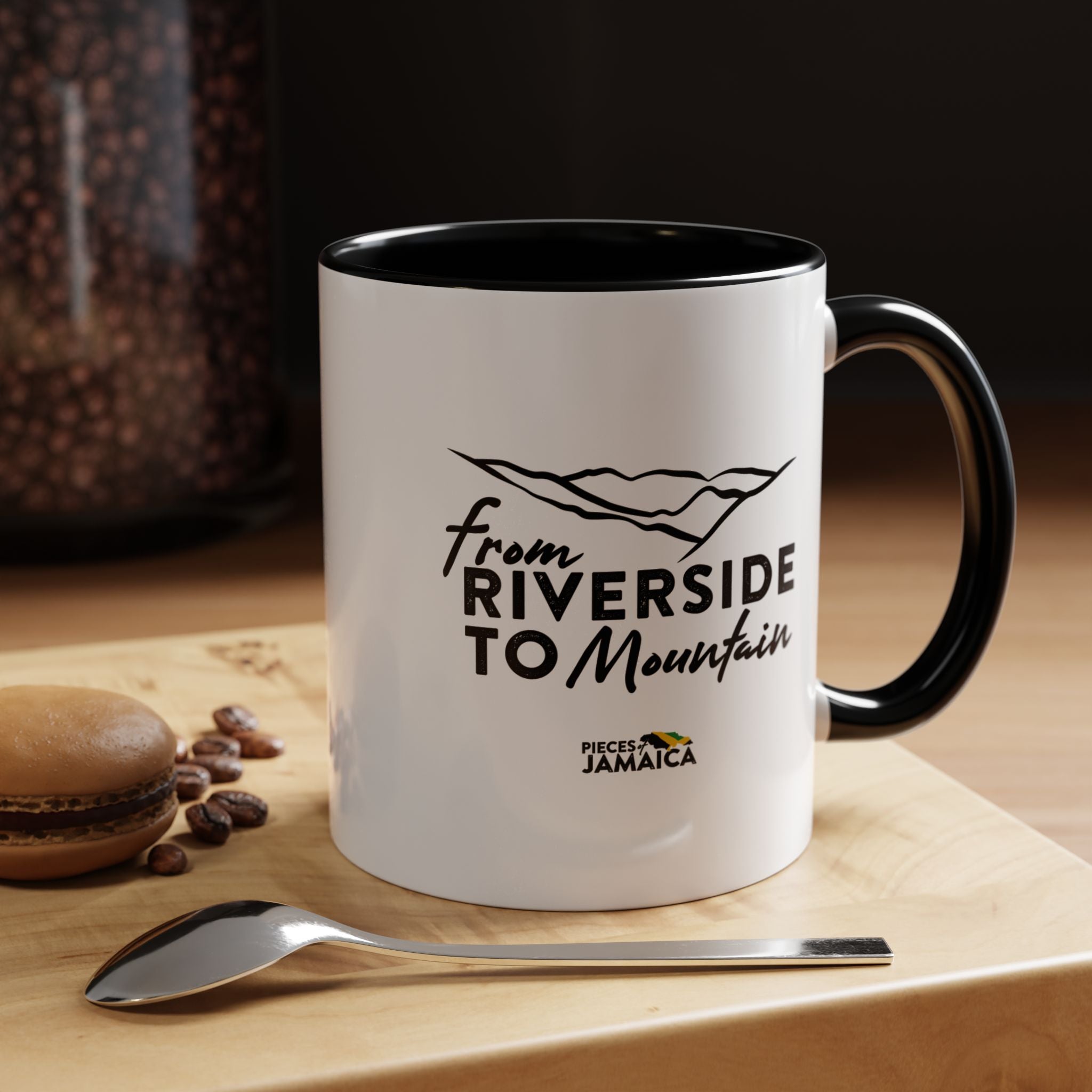 From Riverside to Mountain Accent Coffee Mug — Jamaica Nostalgia, Travel & Nature Gift (11/15oz)