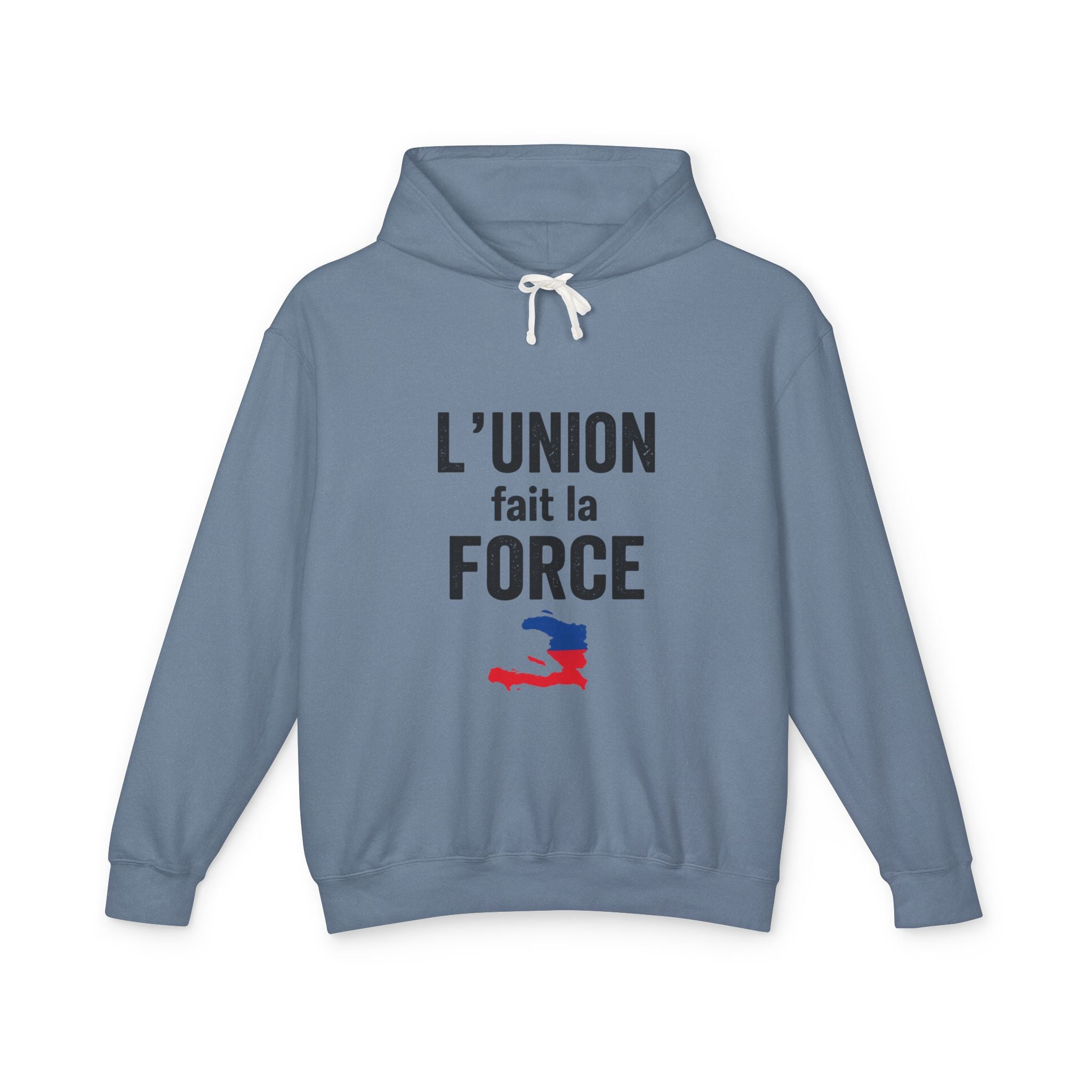 L'Union Fait La Force Hoodie — Haitian Pride Lightweight Pullover
