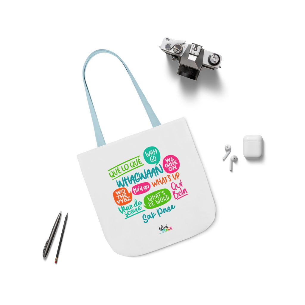 What's Up Colorful Speech Bubble Canvas Tote