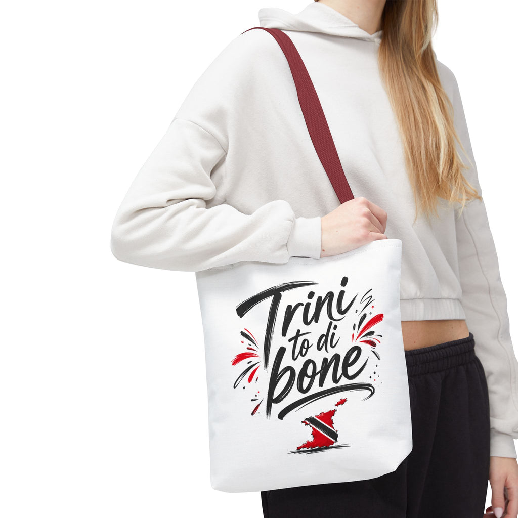 Trini To Di Bone Tote Bag — Trinidad Pride Canvas Shopper