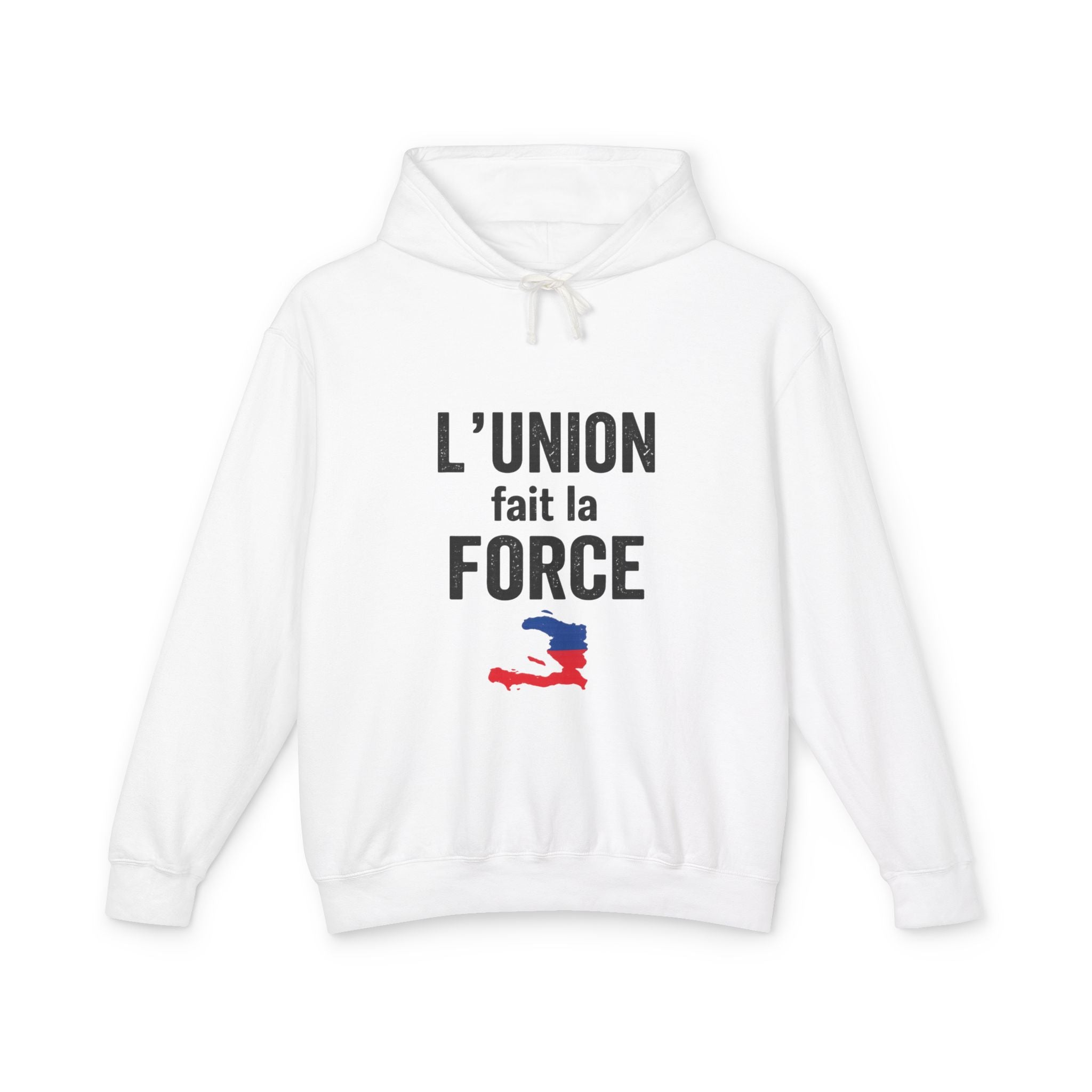 L'Union Fait La Force Hoodie — Haitian Pride Lightweight Pullover