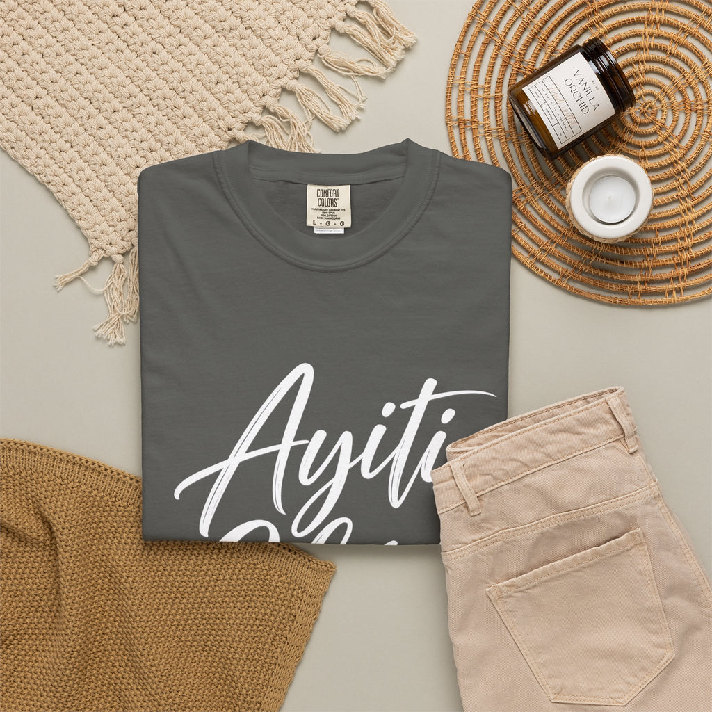 Haiti Ayiti Cherie Flag T-Shirt — Creole Pride Tee