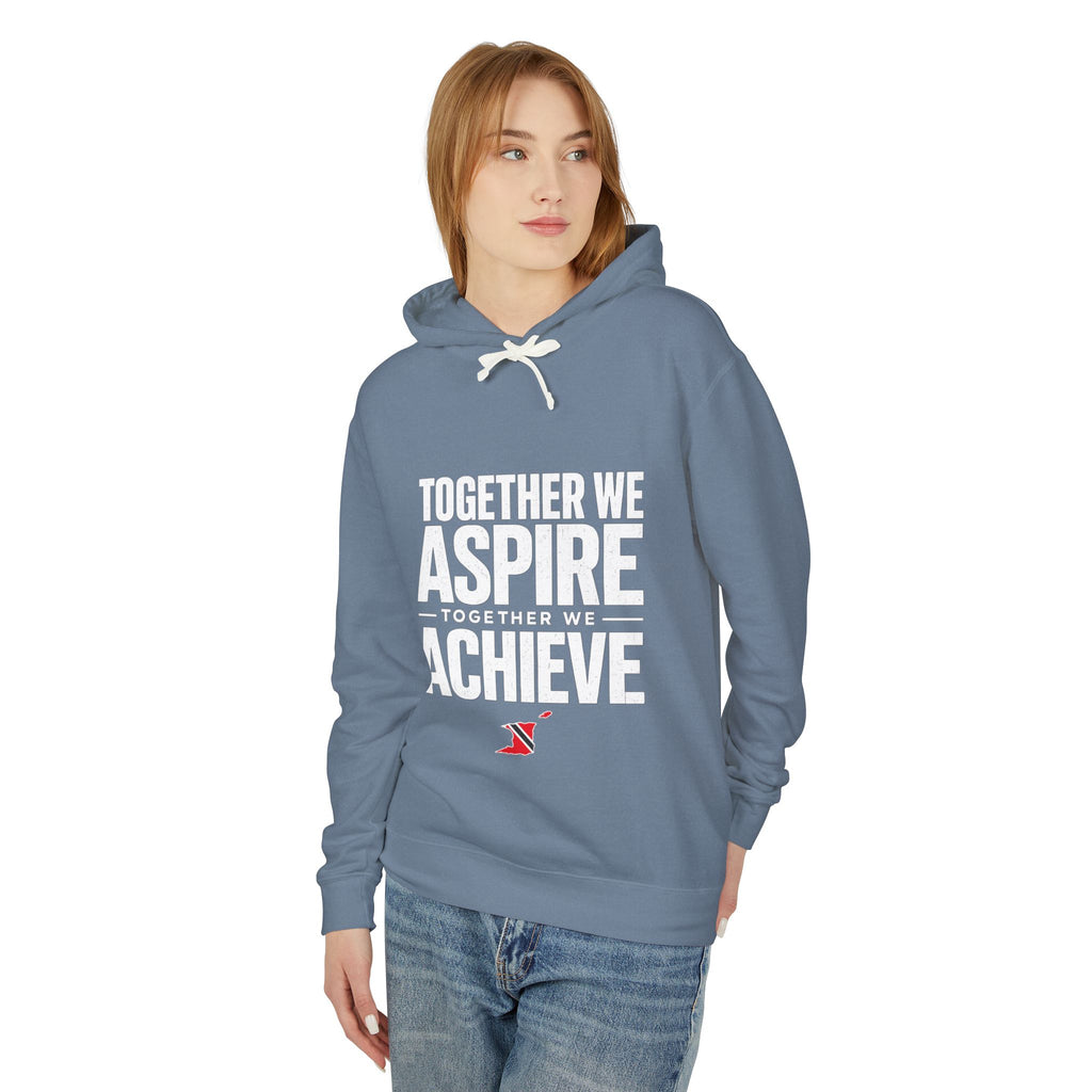 Together We Achieve Hoodie — "Together We Aspire, Together We Achieve" Trinidad & Tobago Motivational Pullover