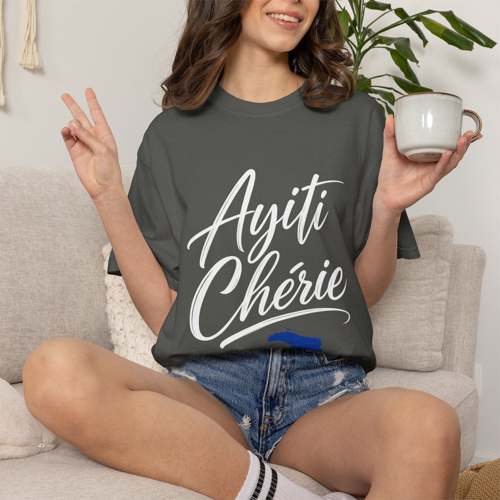 Haiti Ayiti Cherie Flag T-Shirt — Creole Pride Tee