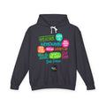 Hoodie — Multilingual Slang Speech Bubbles Lightweight Hooded Sweatshirt
