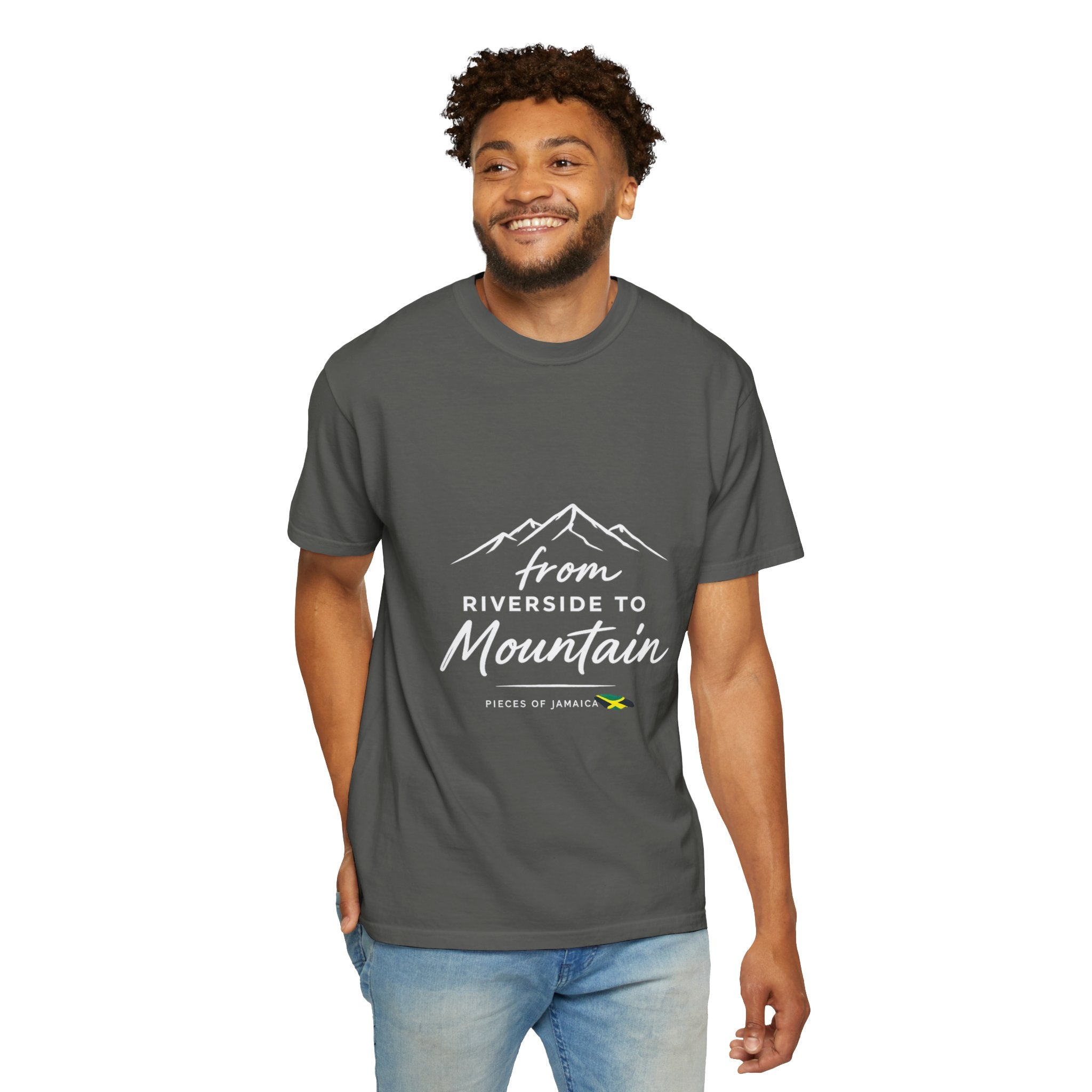 Unisex Garment-Dyed T-shirt - From Riverside to Mountain