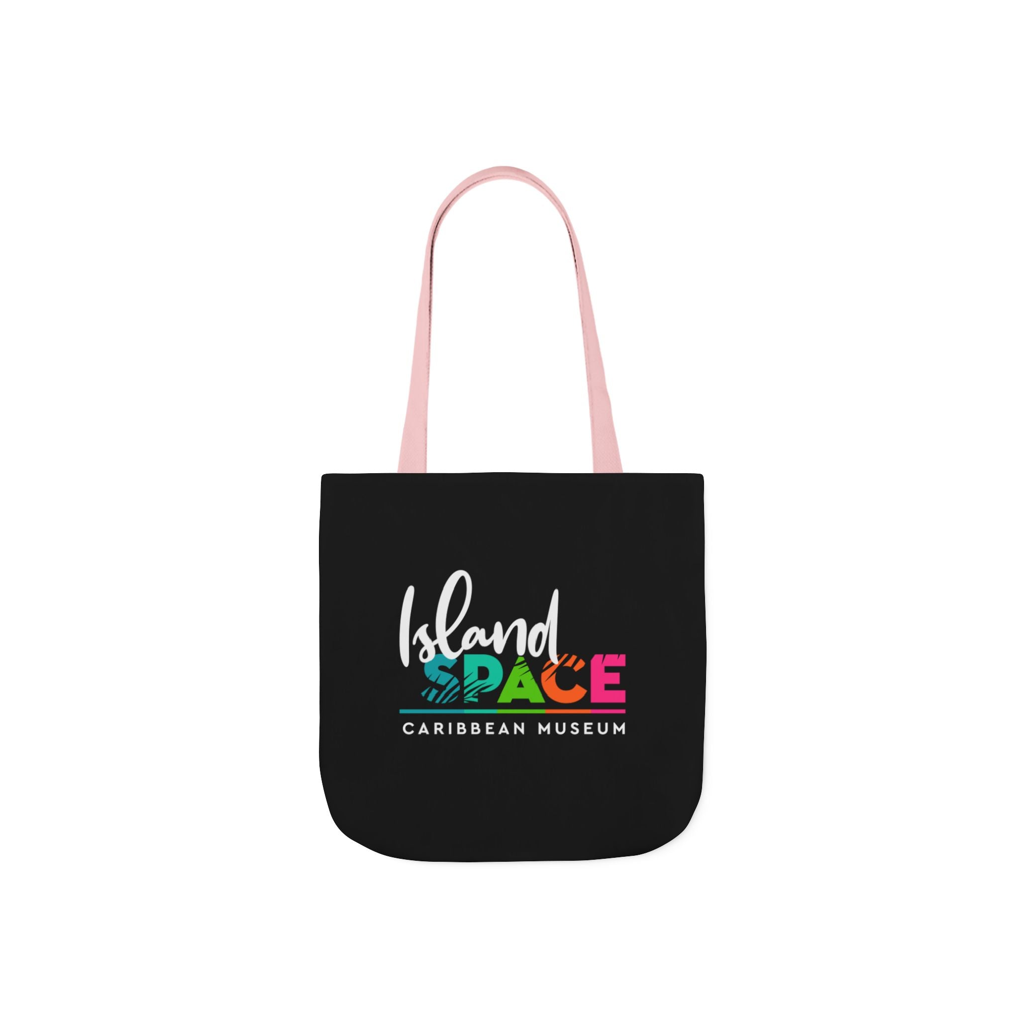 Island Space Caribbean Museum Canvas Tote Bag — Colorful Logo Beach Market Tote