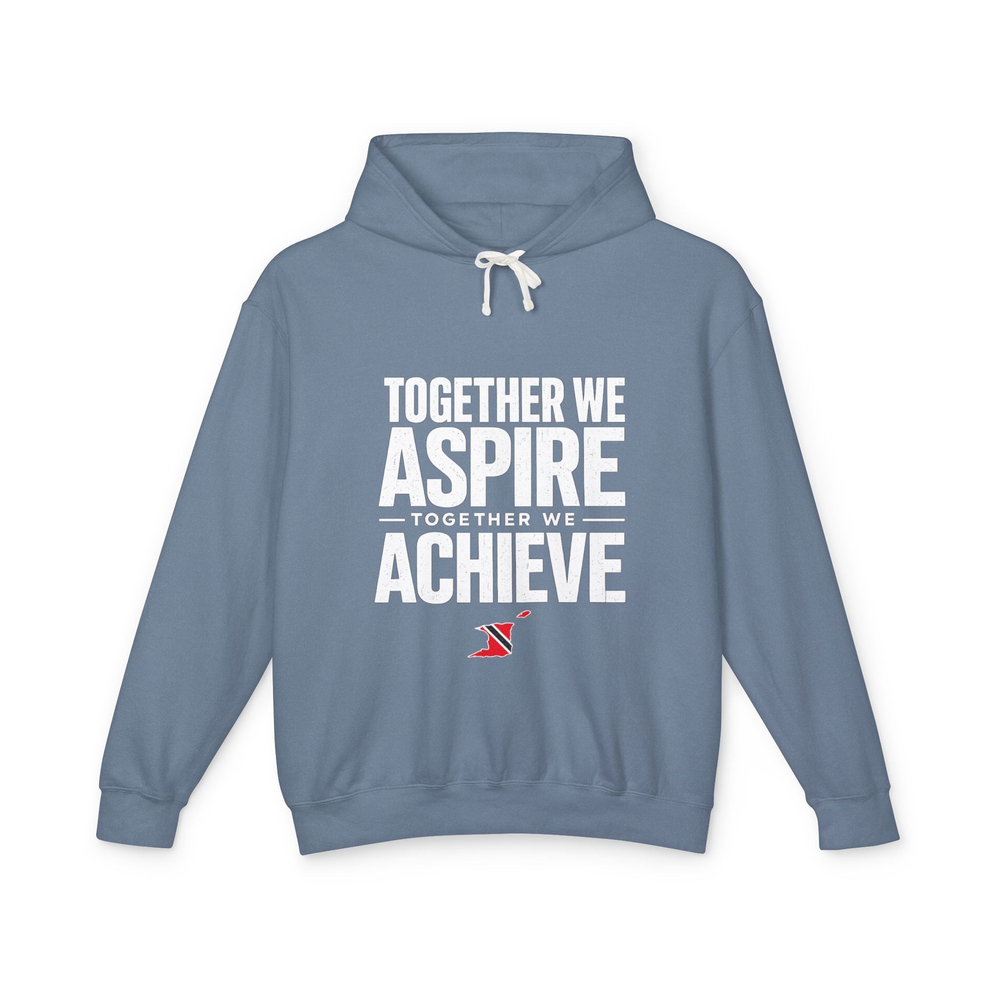 Together We Achieve Hoodie — "Together We Aspire, Together We Achieve" Trinidad & Tobago Motivational Pullover