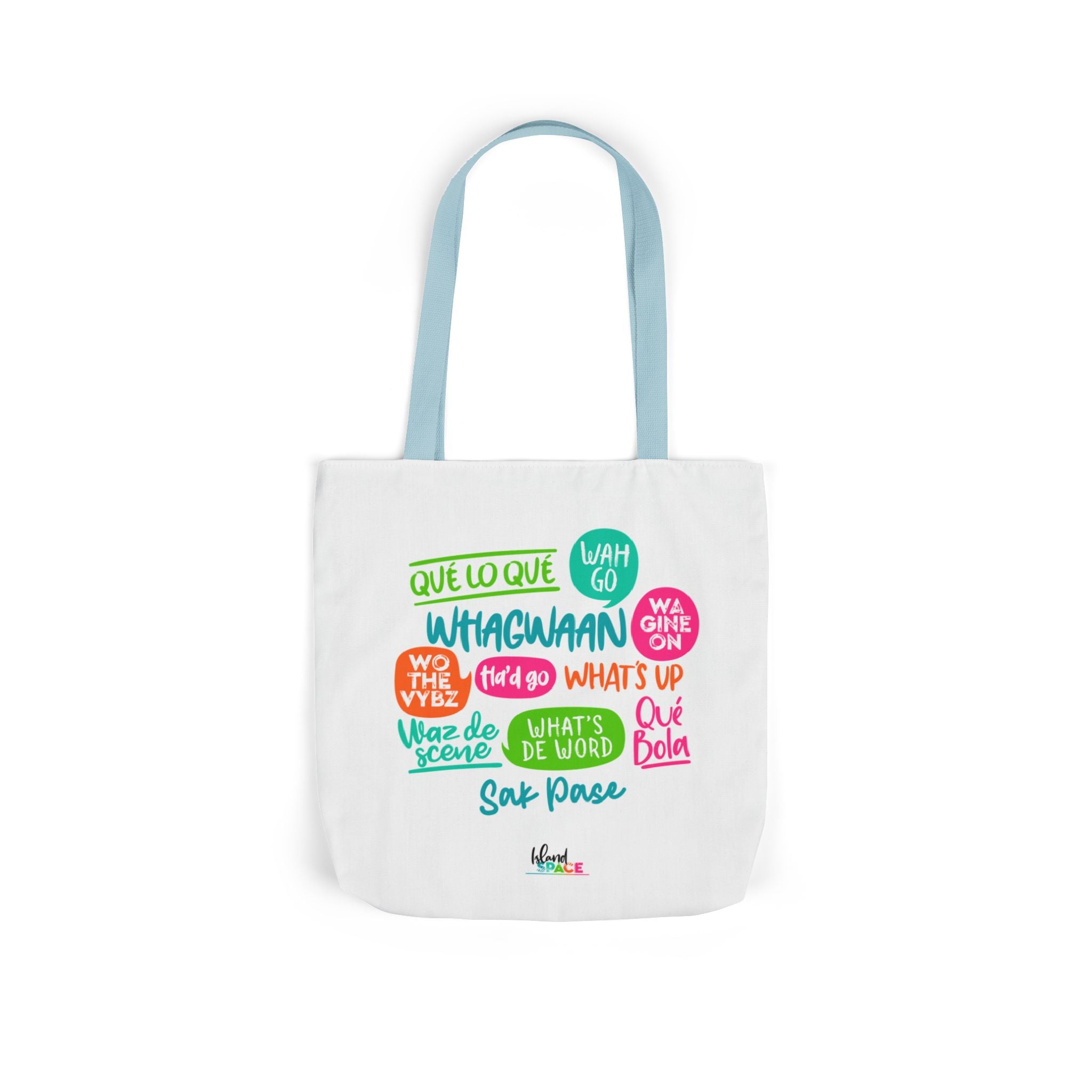 What's Up Colorful Speech Bubble Canvas Tote
