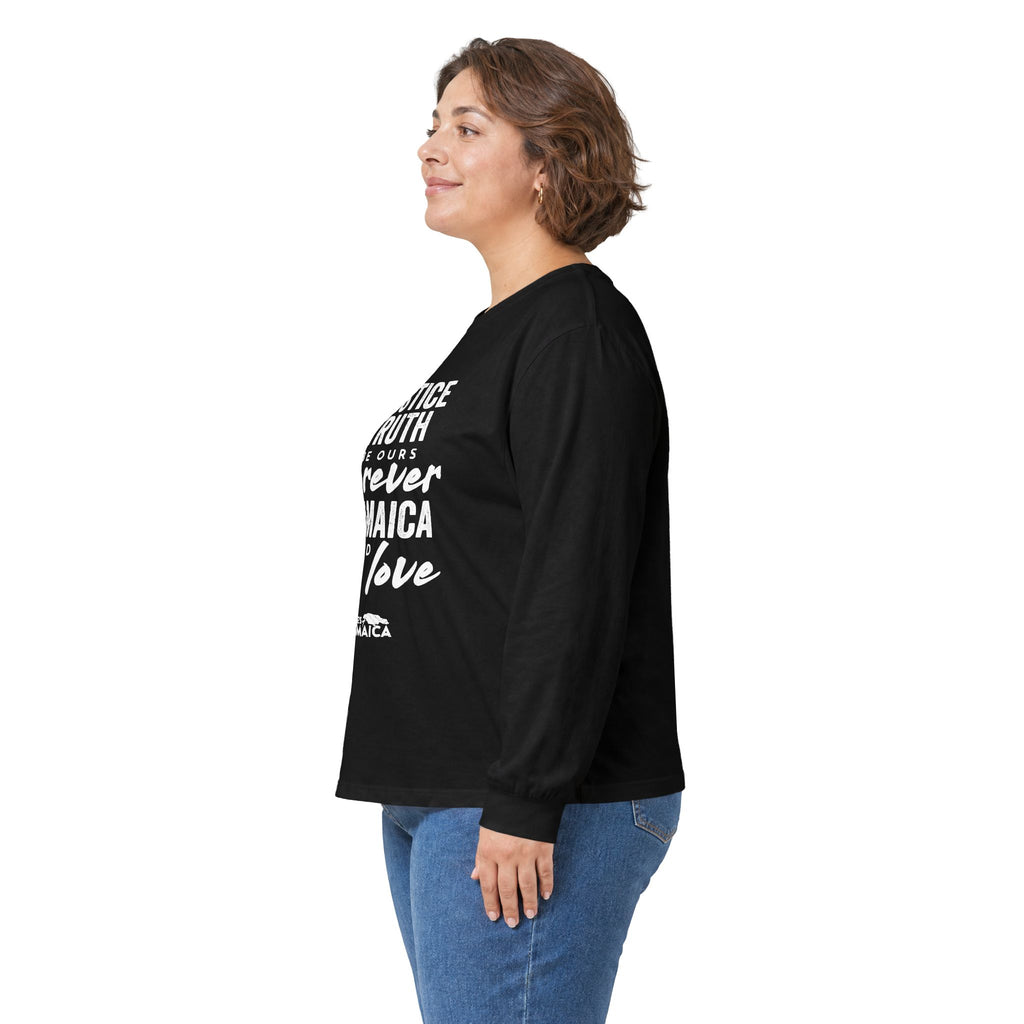 Justice Truth Forever Jamaica Long Sleeve Tee