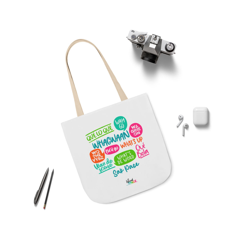 What's Up Colorful Speech Bubble Canvas Tote