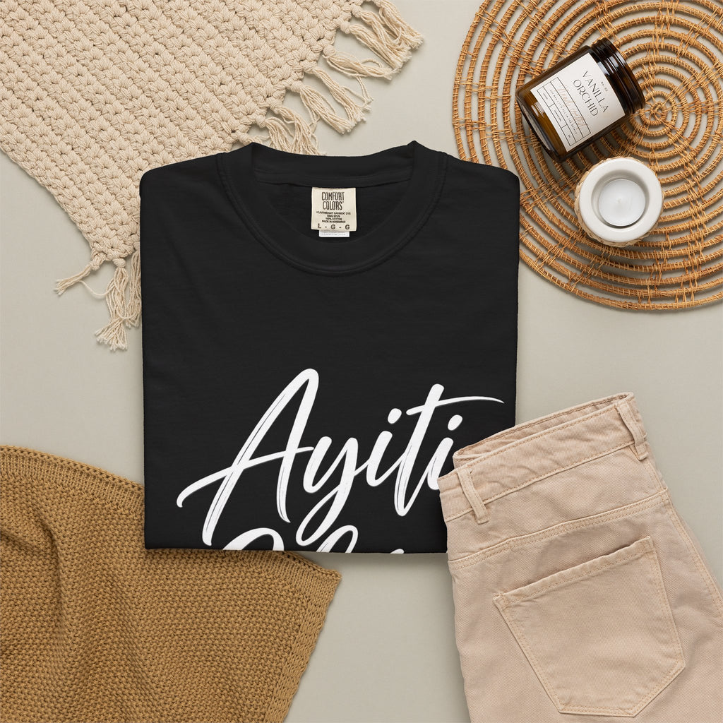 Haiti Ayiti Cherie Flag T-Shirt — Creole Pride Tee