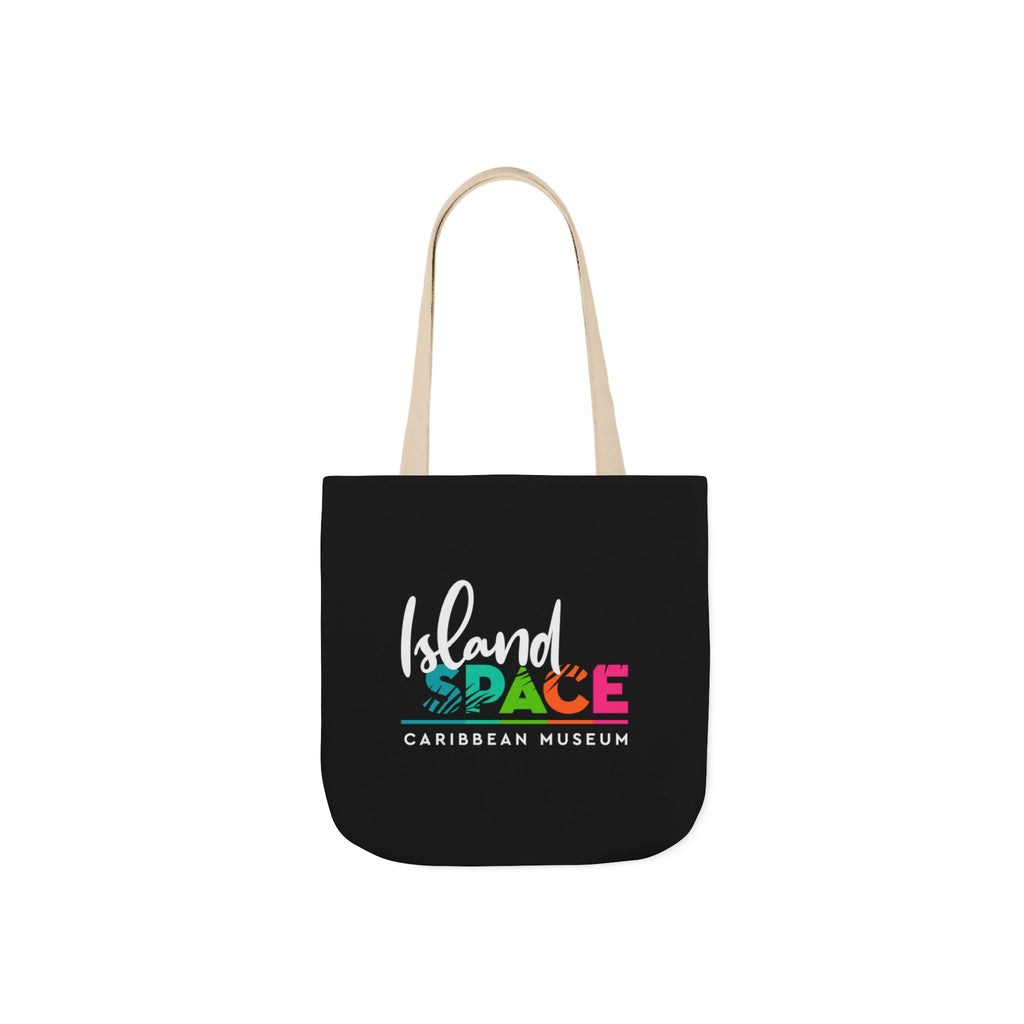 Island Space Caribbean Museum Canvas Tote Bag — Colorful Logo Beach Market Tote