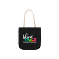 Island Space Caribbean Museum Canvas Tote Bag — Colorful Logo Beach Market Tote