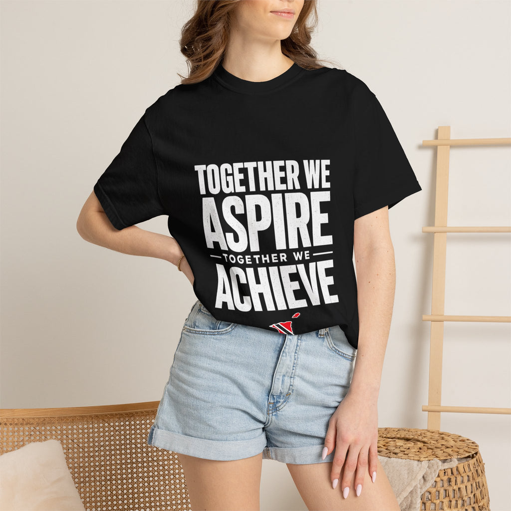 Aspire Achieve Motivational T-Shirt — "Together We Aspire, Together We Achieve"