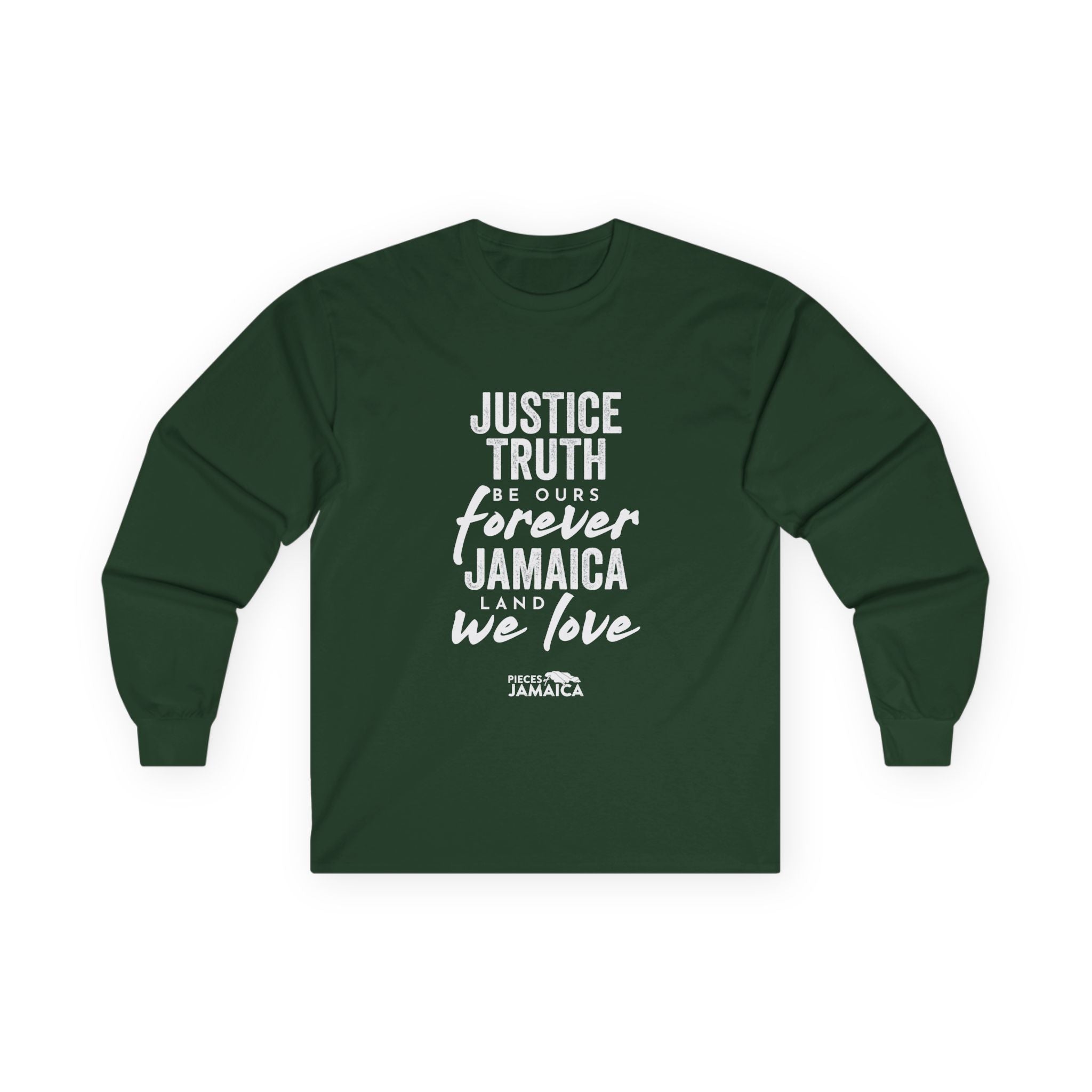 Justice Truth Forever Jamaica Long Sleeve Tee