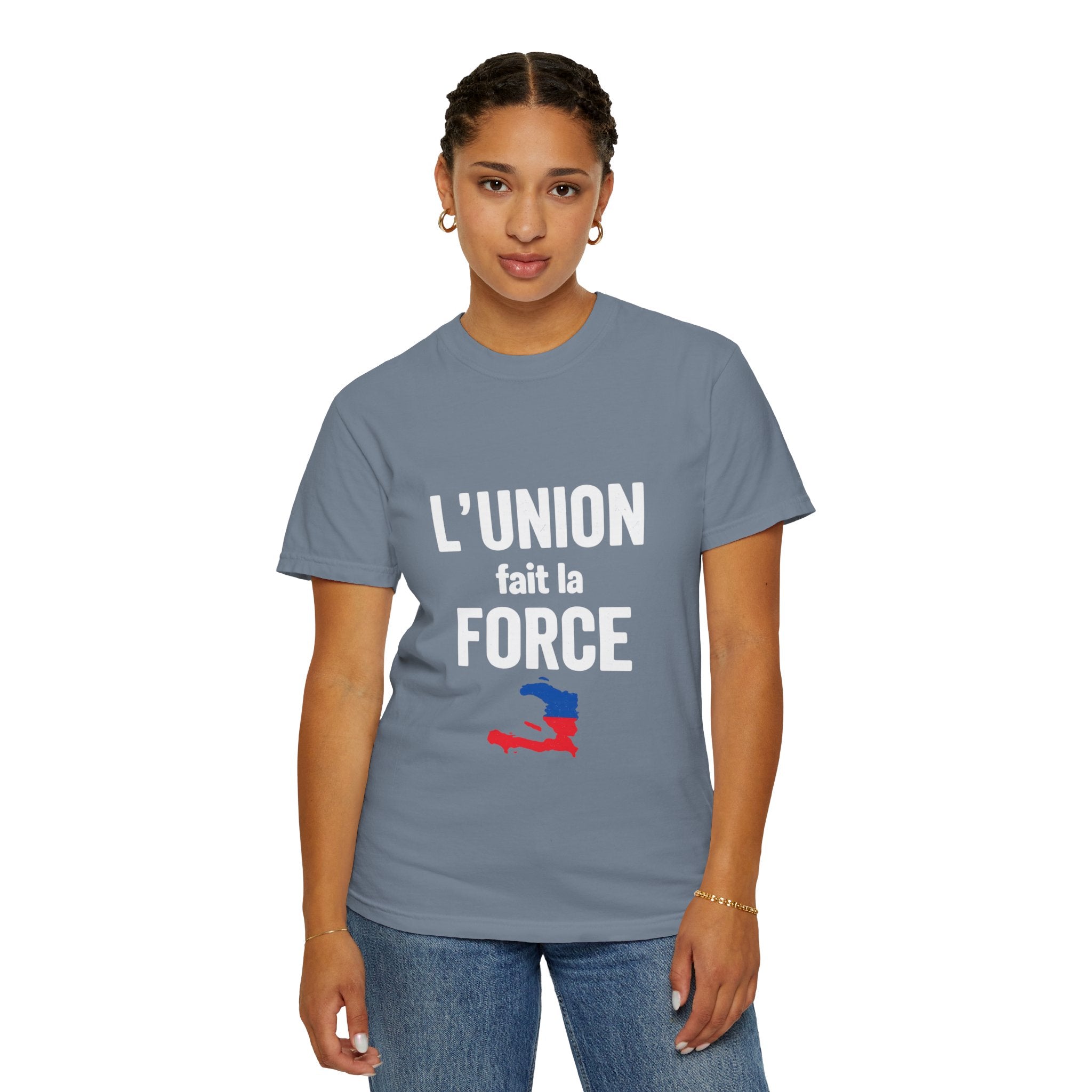 L'Union fait la force T-Shirt — Haitian Unity Graphic Tee