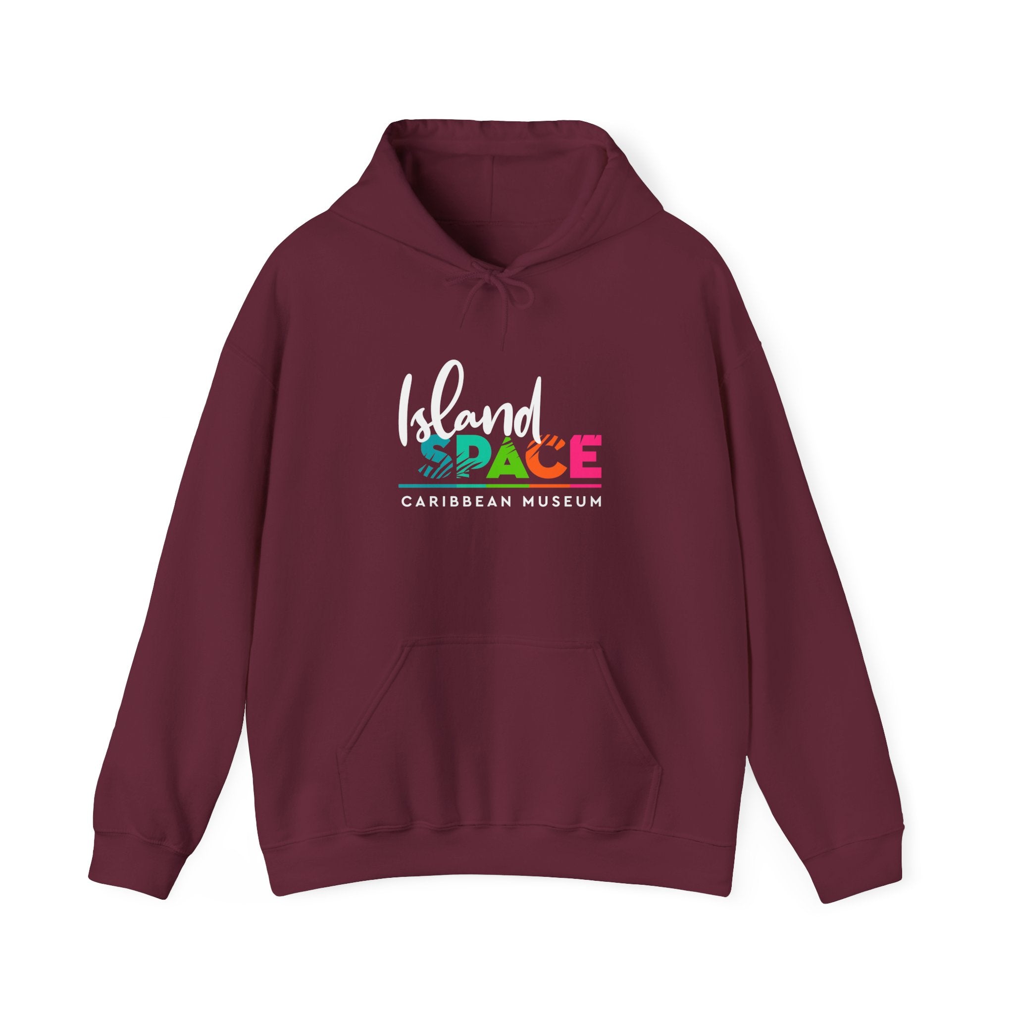 Island SPACE Caribbean Museum Hoodie – Colorful Logo Pullover