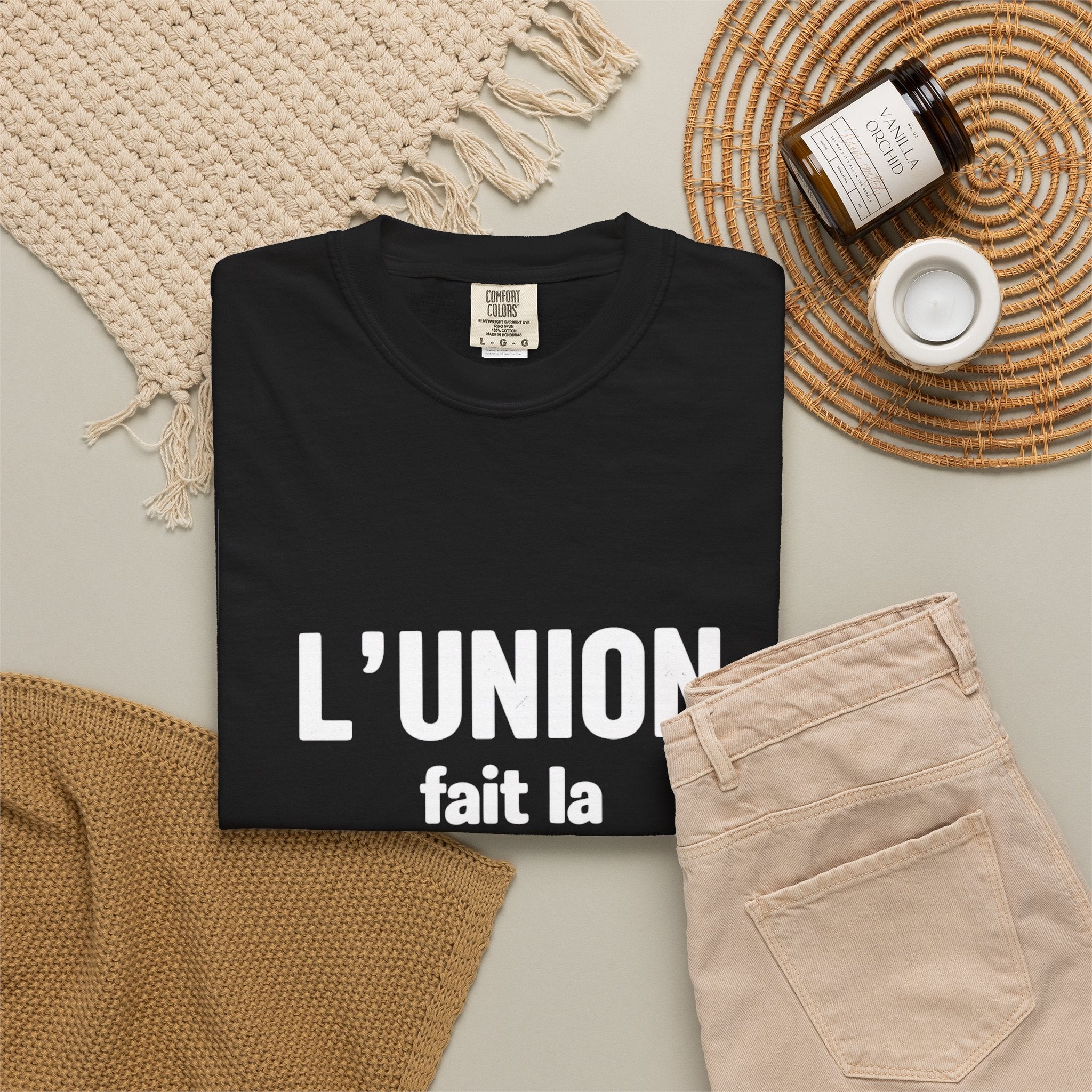 L'Union fait la force T-Shirt — Haitian Unity Graphic Tee