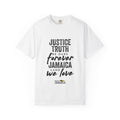 Jamaica 'Justice • Truth • Be Ours Forever' Graphic T-Shirt