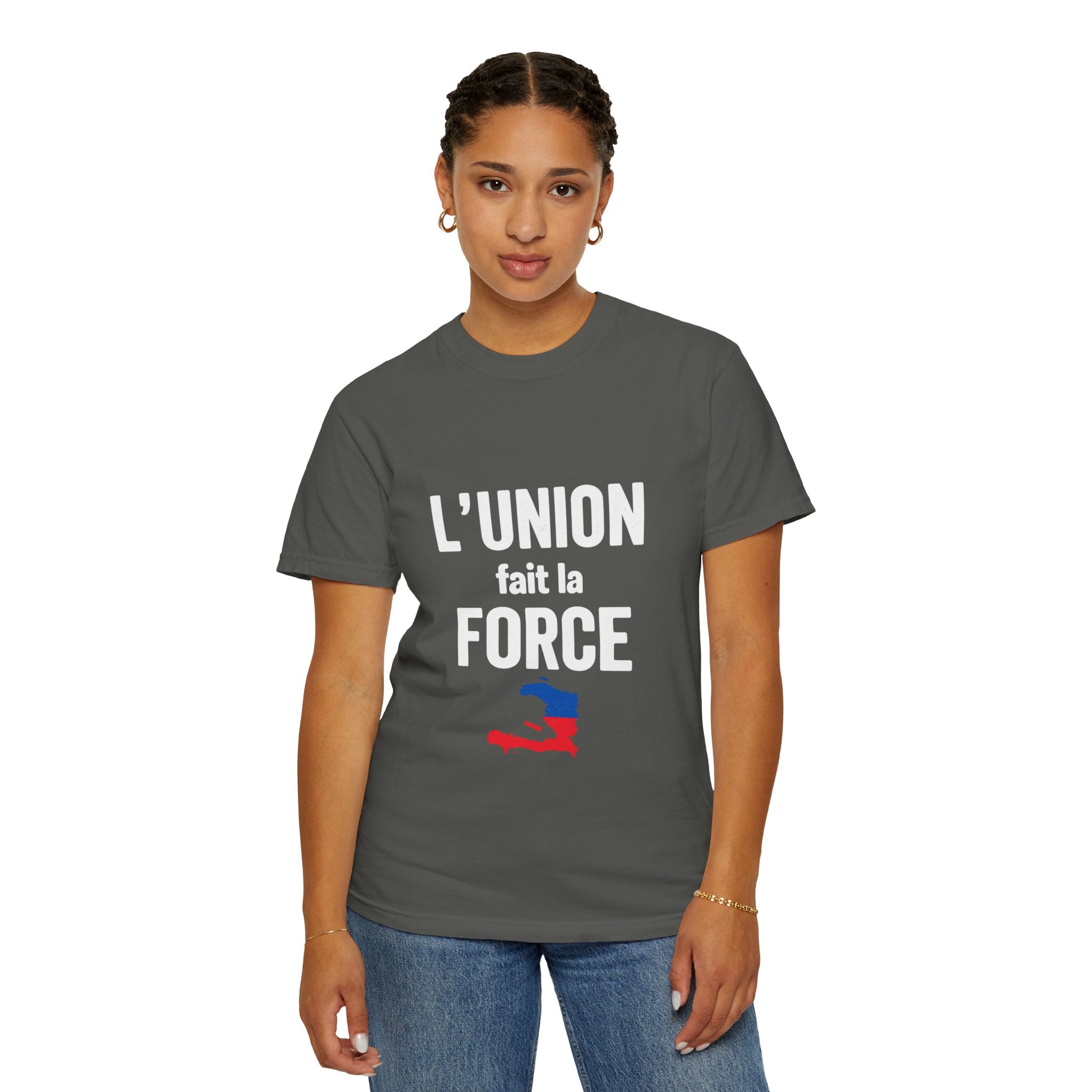 L'Union fait la force T-Shirt — Haitian Unity Graphic Tee